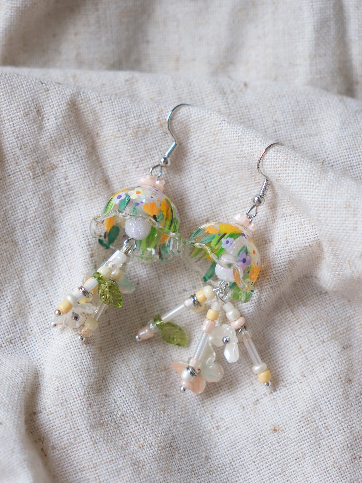 Warm Floral Ocean dangling
