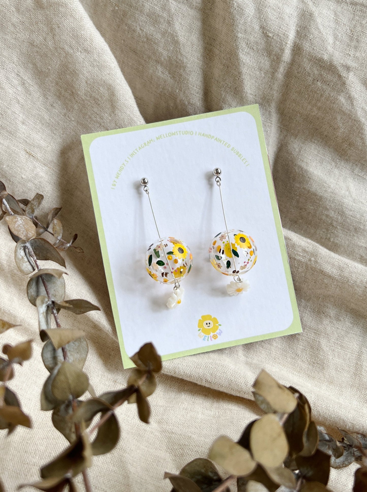 Sunflowers Summer Earrings