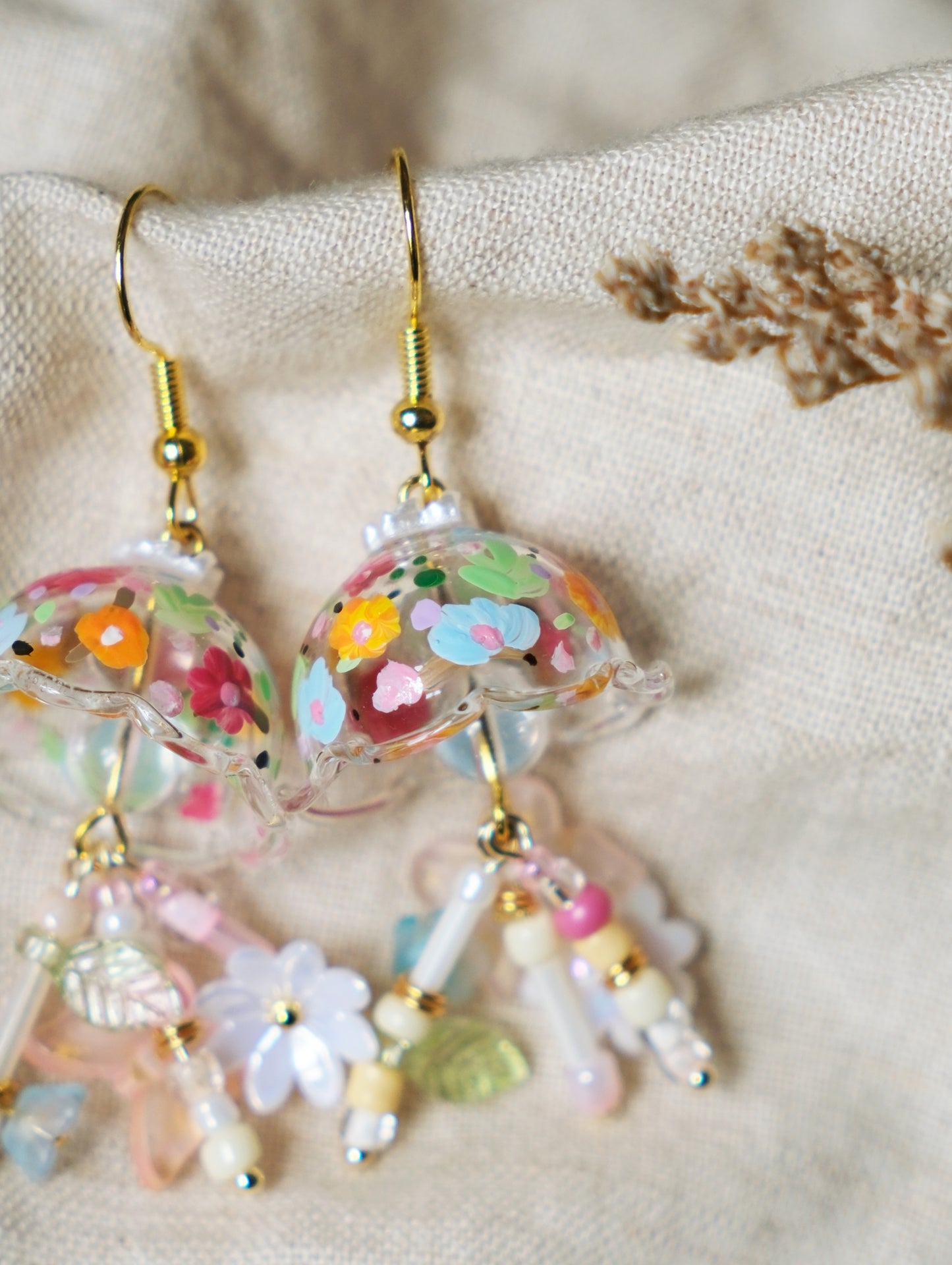 Whispering Floral Ocean dangling