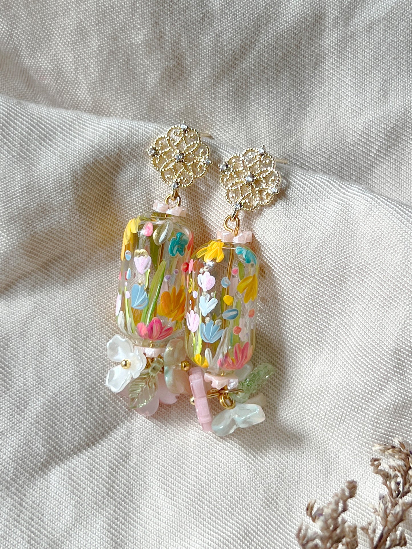 Wildflower Haze Earrings (925 silver)