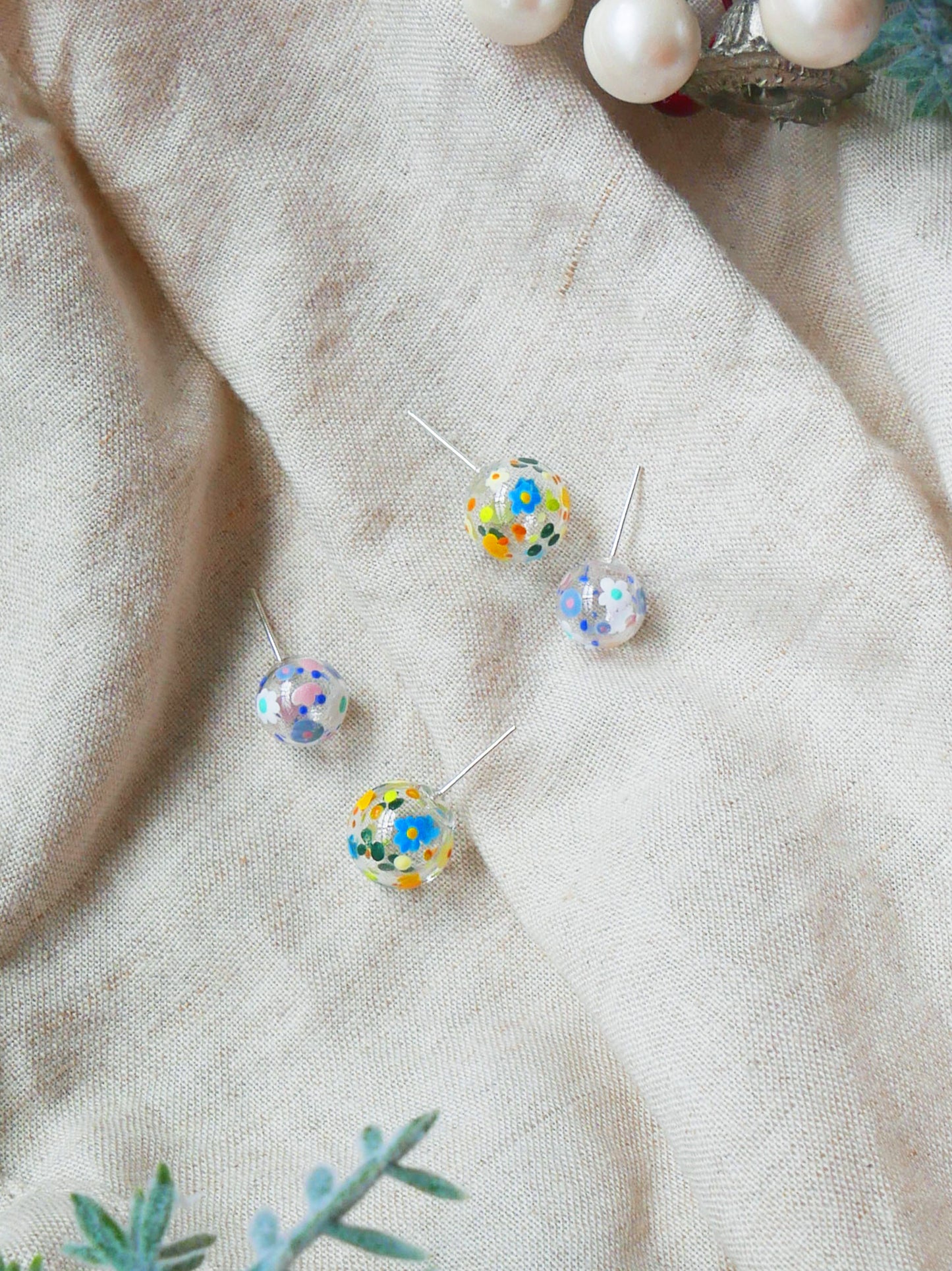 Floral Studs Set D
