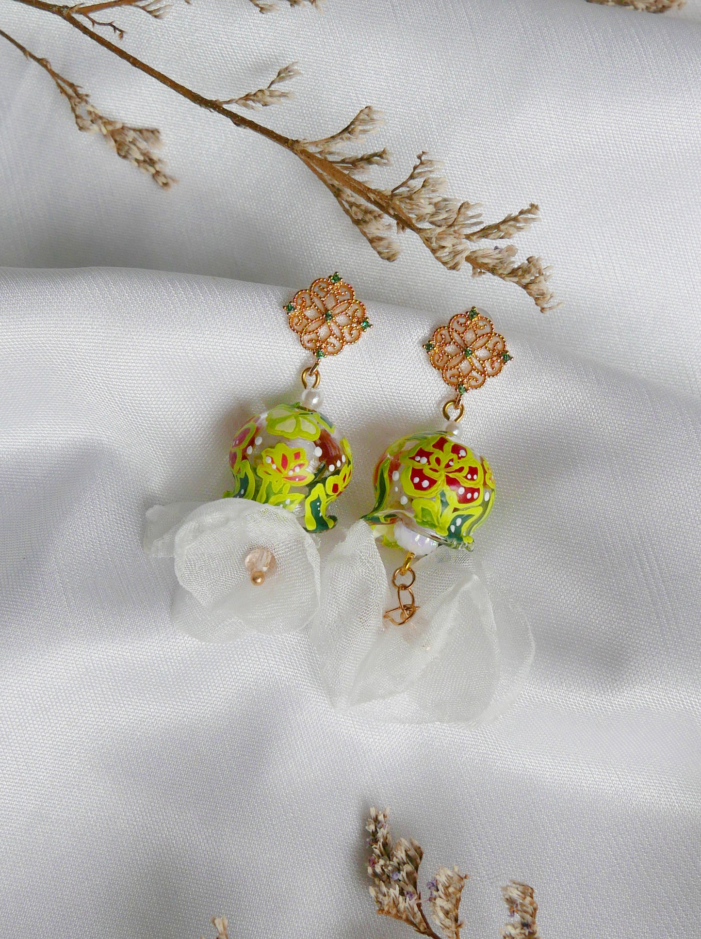 Batik Green Jellyfish (925 silver)