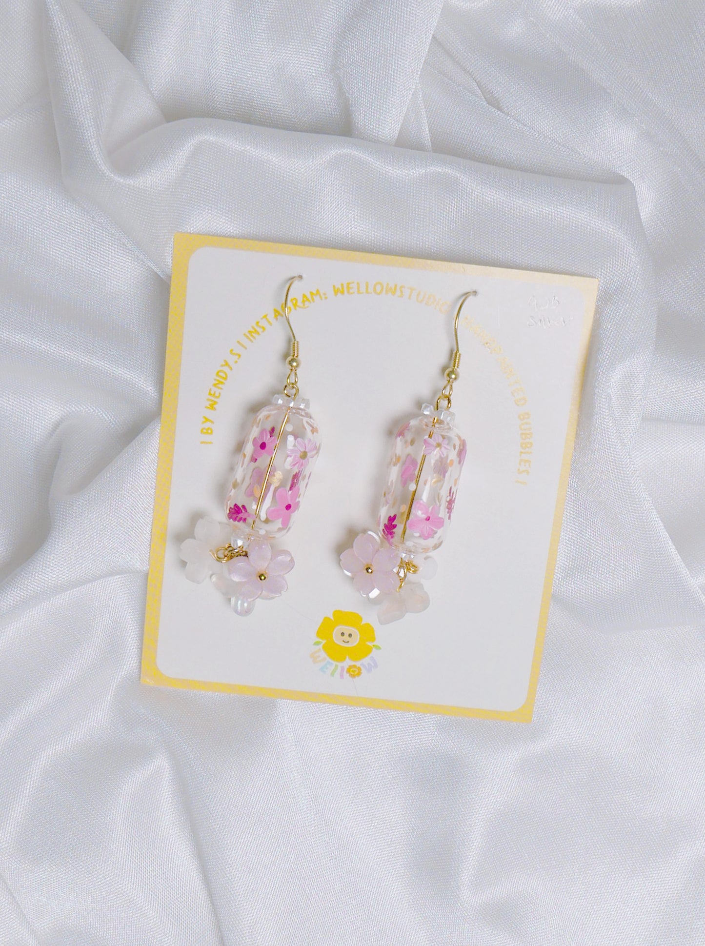 Blush Blooming Earrings (925 silver)