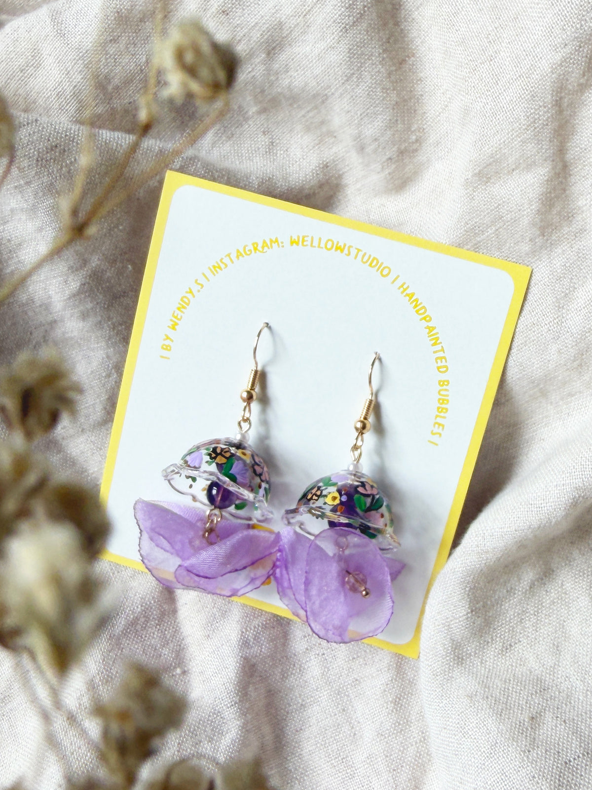 Lilac Charm Dangling