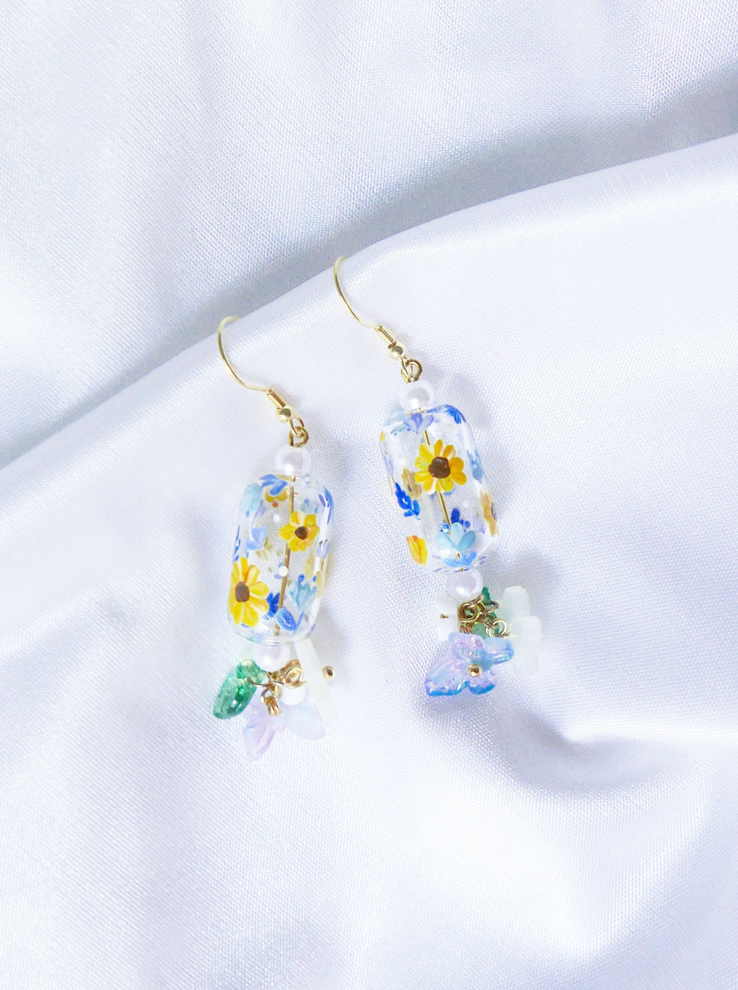 Periwinkle Blooming Earrings (925 silver)