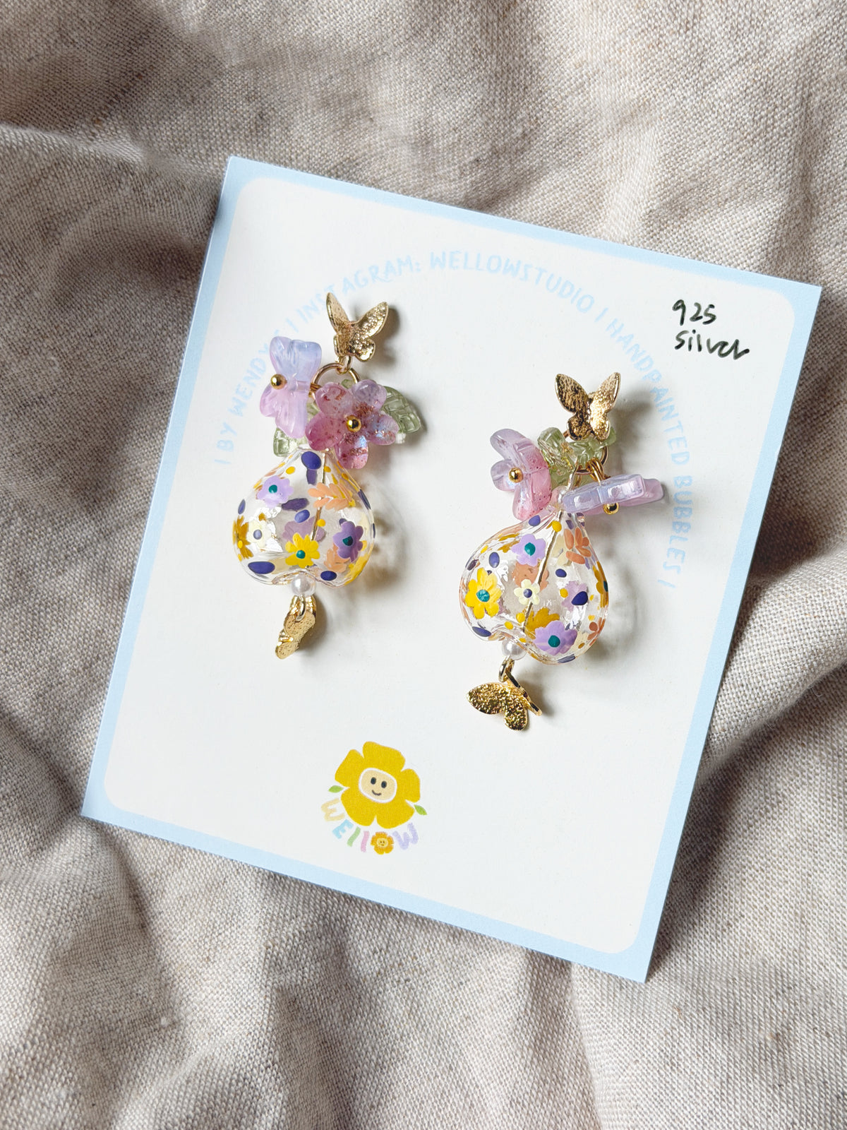 Violet Bloomette (925 silver)