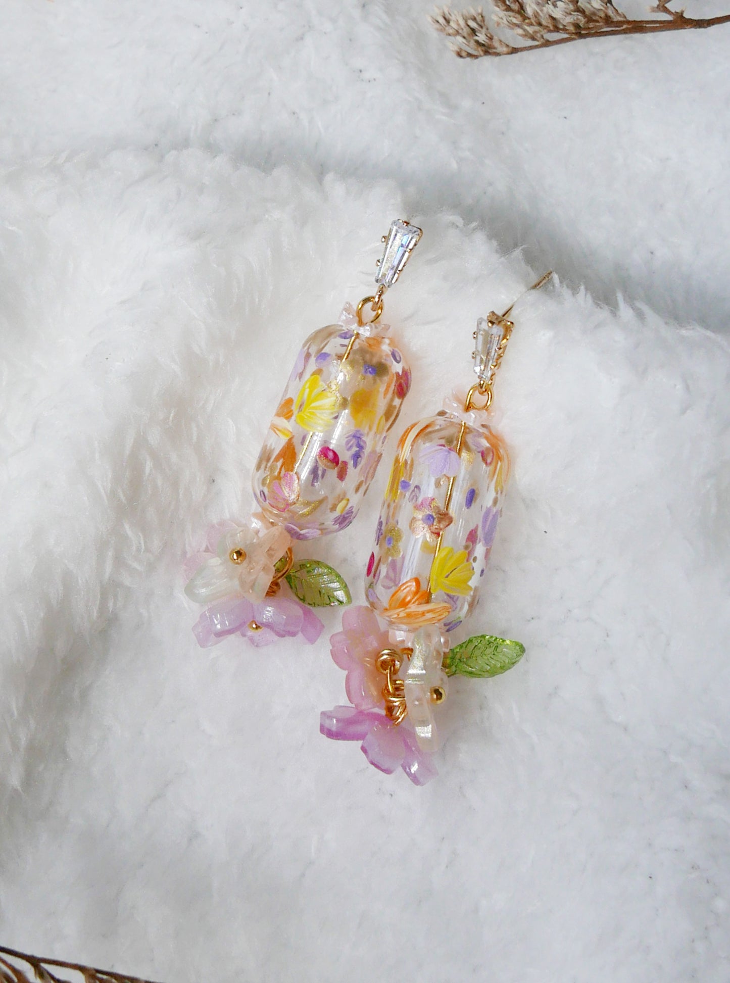 Lavella floral Earrings (925 silver)