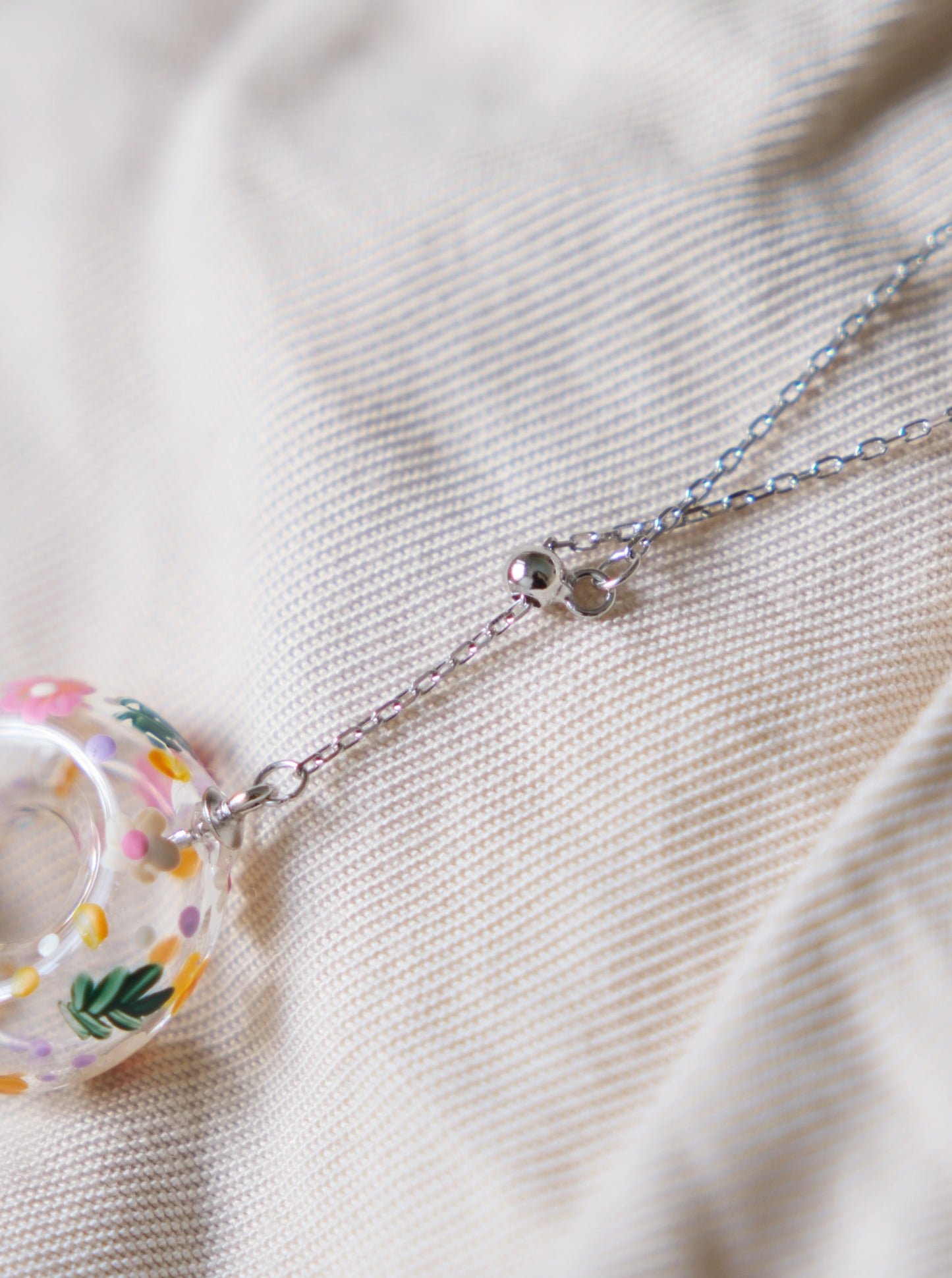 Sunshine Donut Floral Necklace (925 Silver)