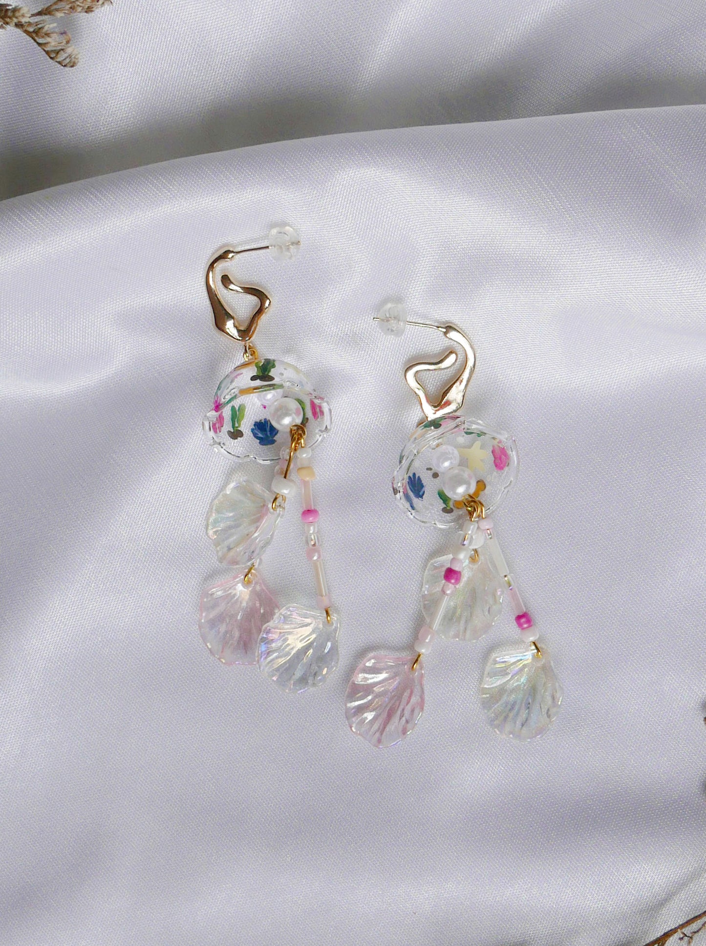 Ocean Pink Jellyfish (925 Silver)