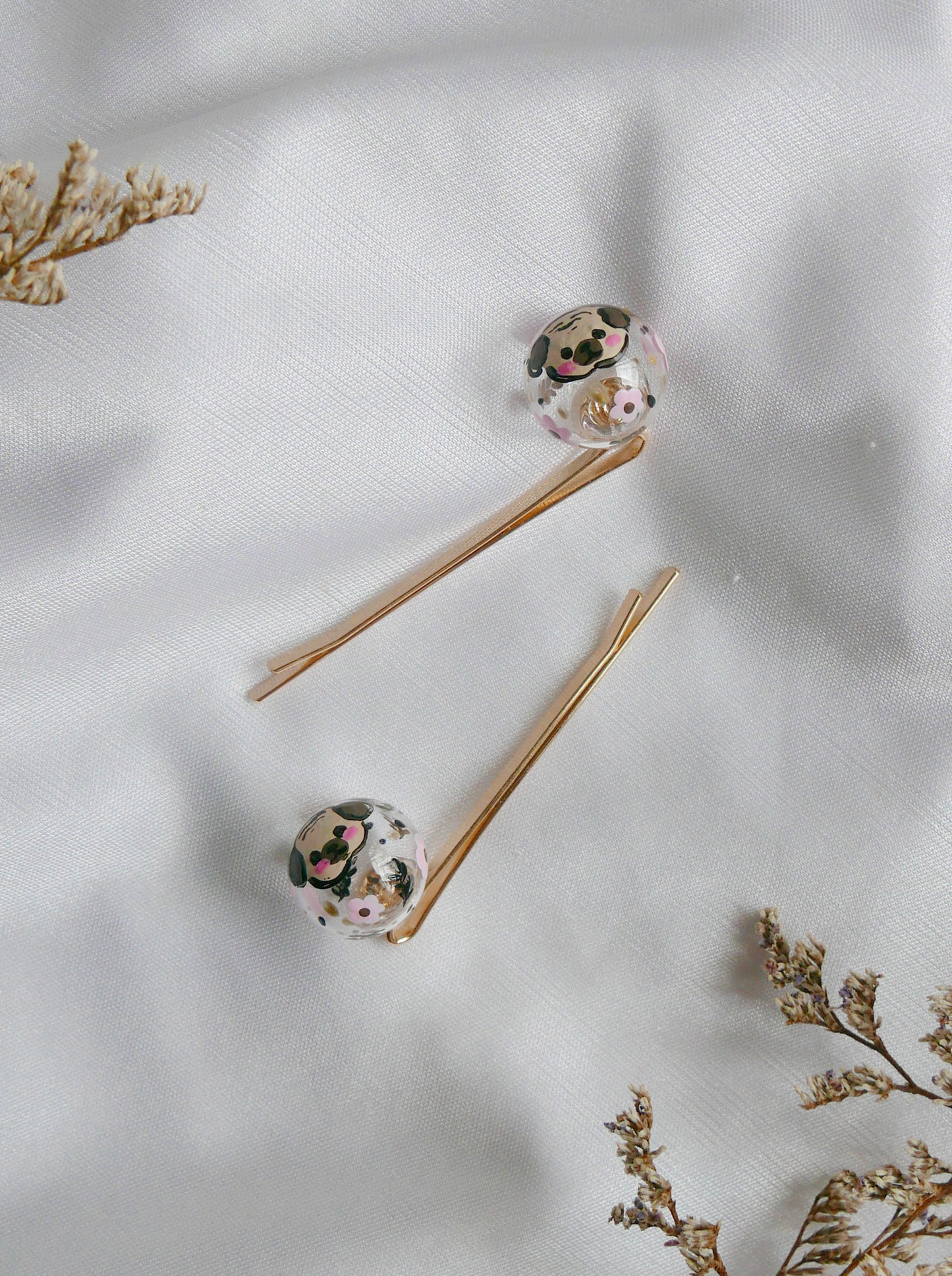 Pugs pins (2pcs in a set)