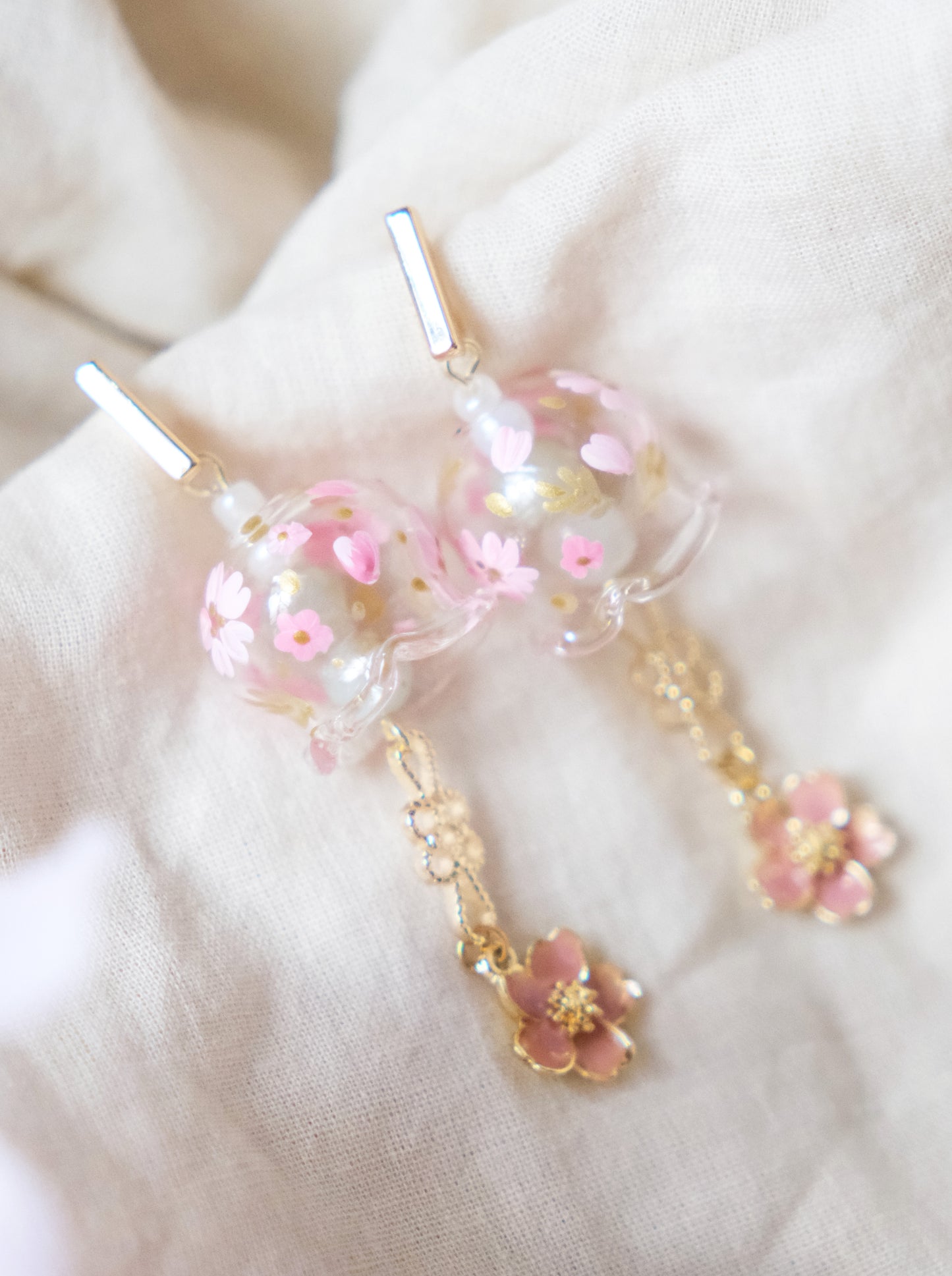 Yoshino Cherry Long Studs