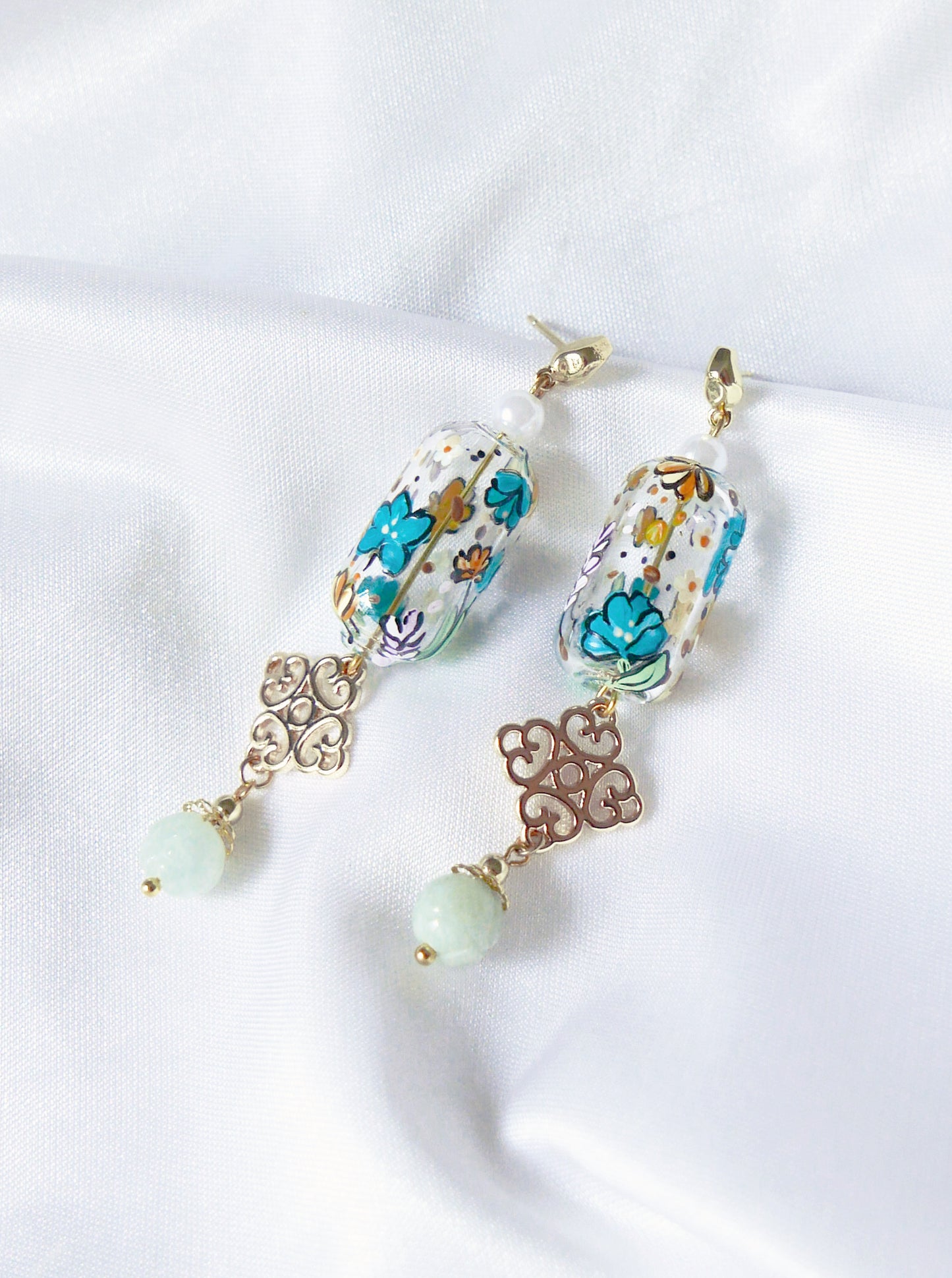 Summer Blooming Earrings (925 silver)