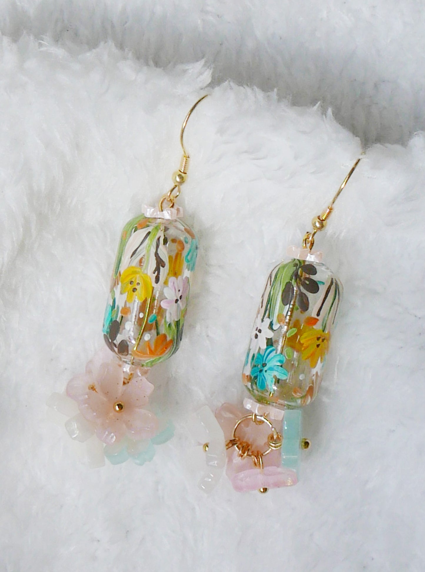 Midsummer floral Earrings (925 silver)