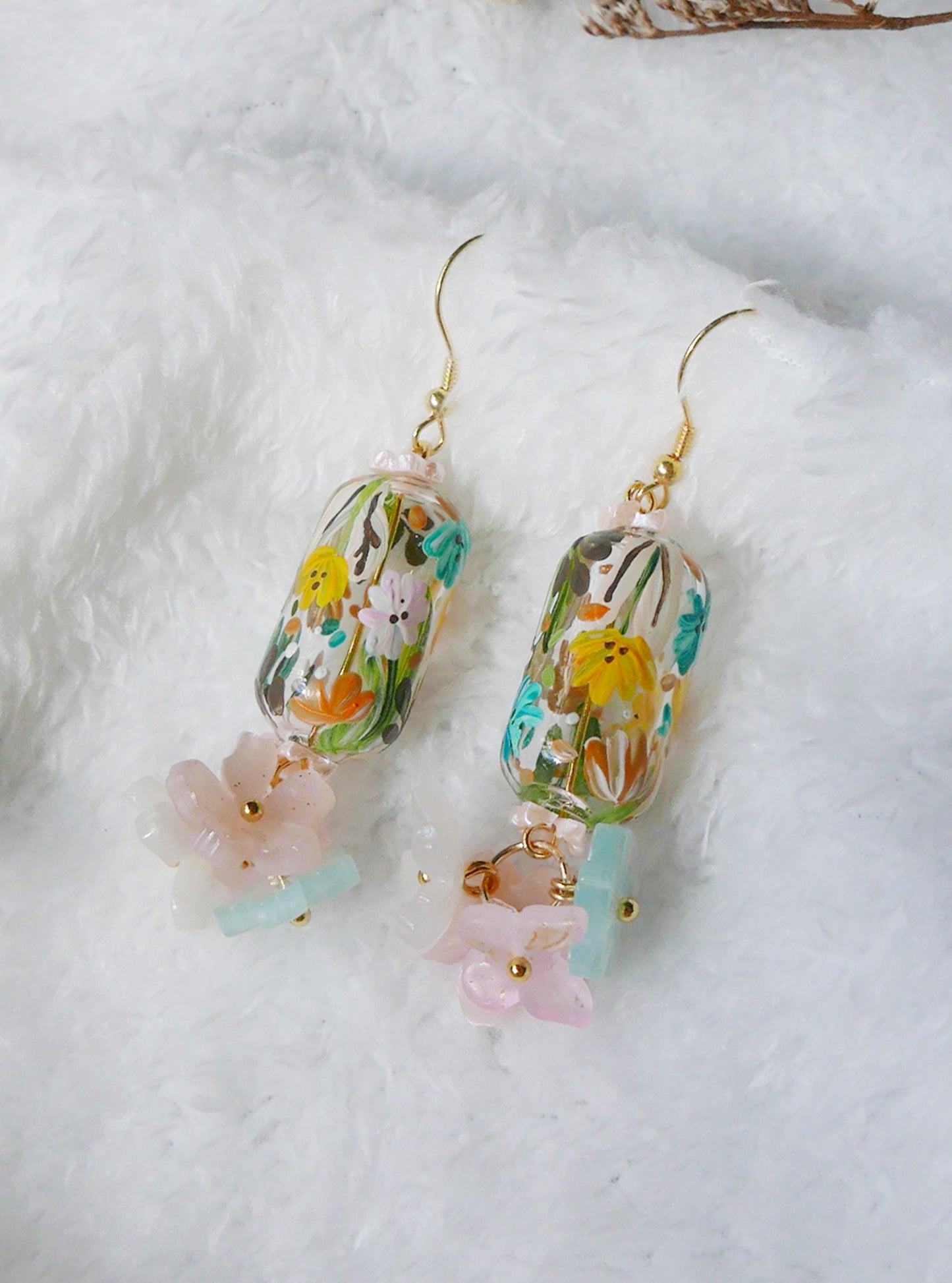 Midsummer floral Earrings (925 silver)