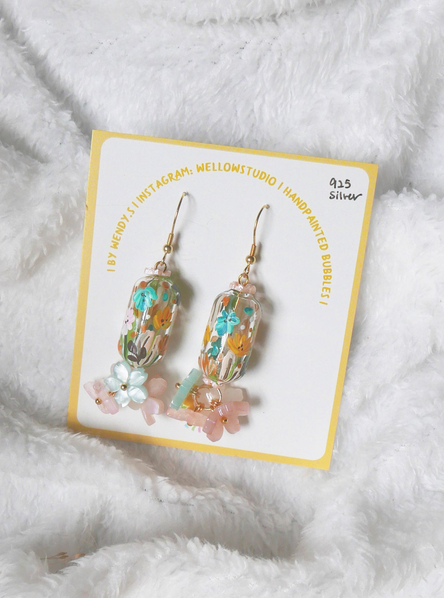 Midsummer floral Earrings (925 silver)