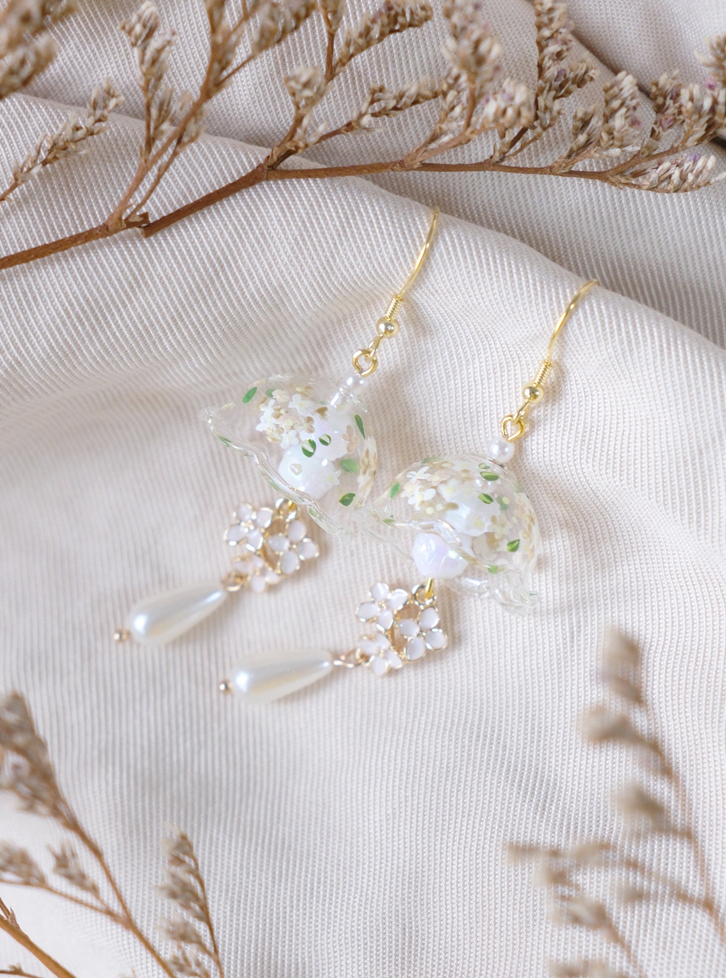 White Hydrangea (925 silver)