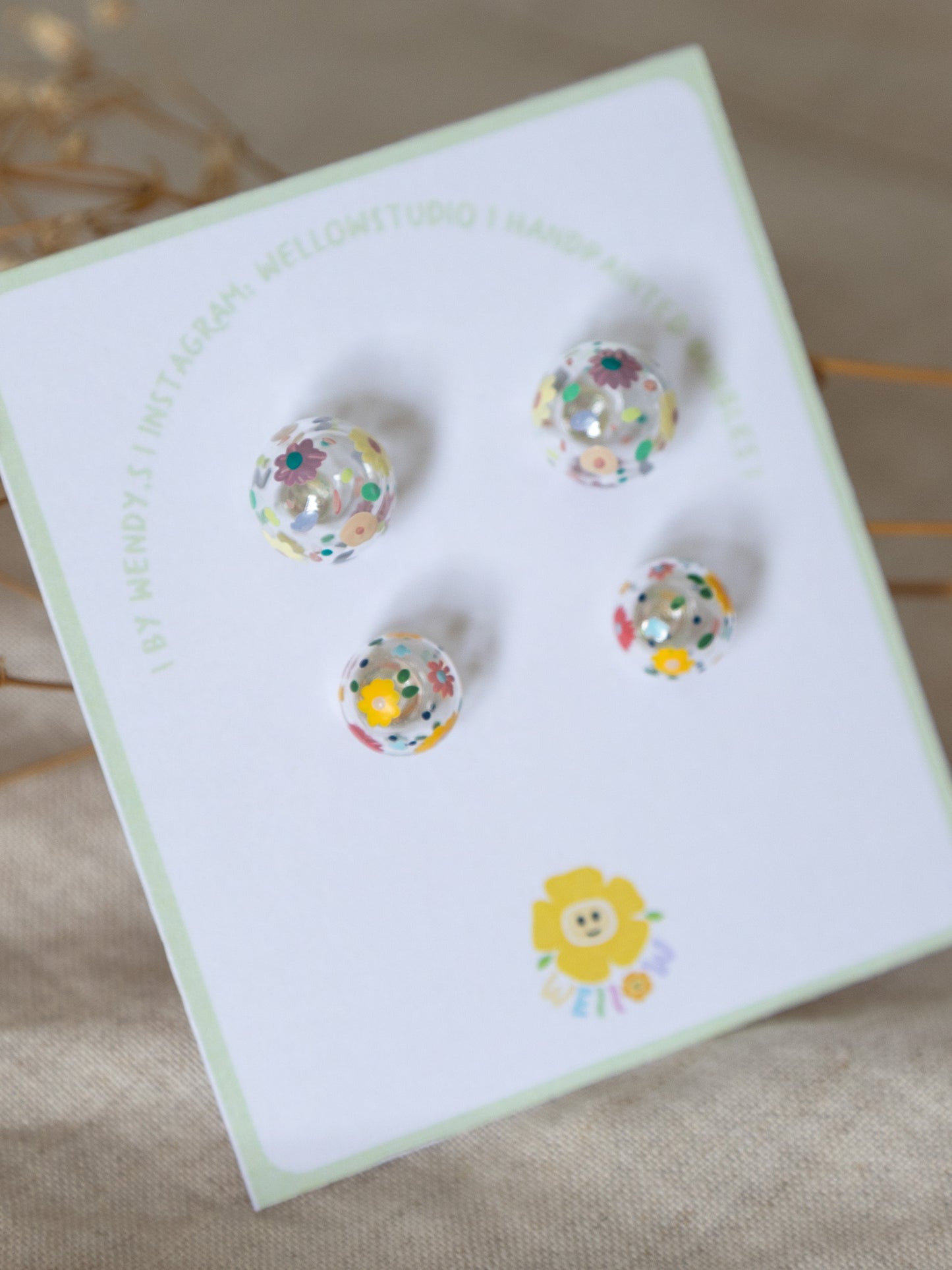 Little Garden Studs - Set D