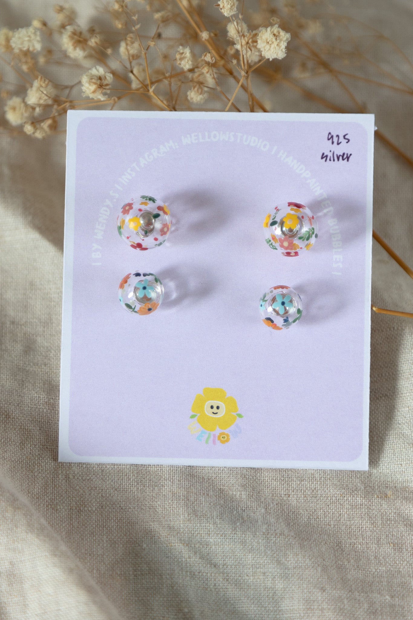 Little Garden Studs - Set J (925 silver)