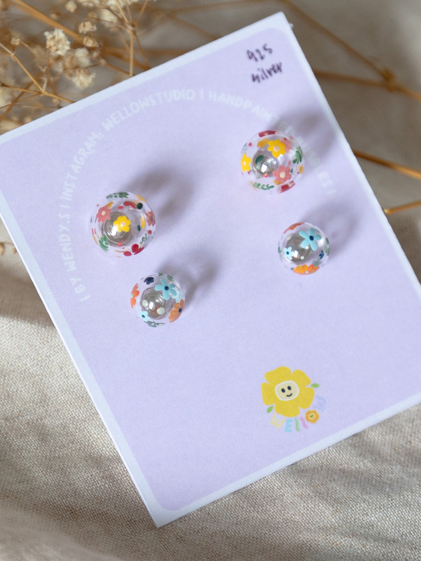 Little Garden Studs - Set J (925 silver)