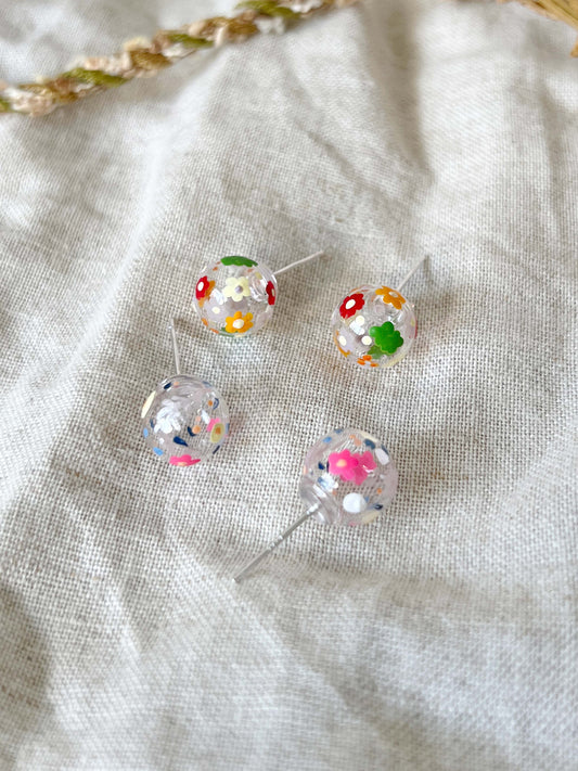 Blossoming Little Studs C set - 2 pairs (925 silver)