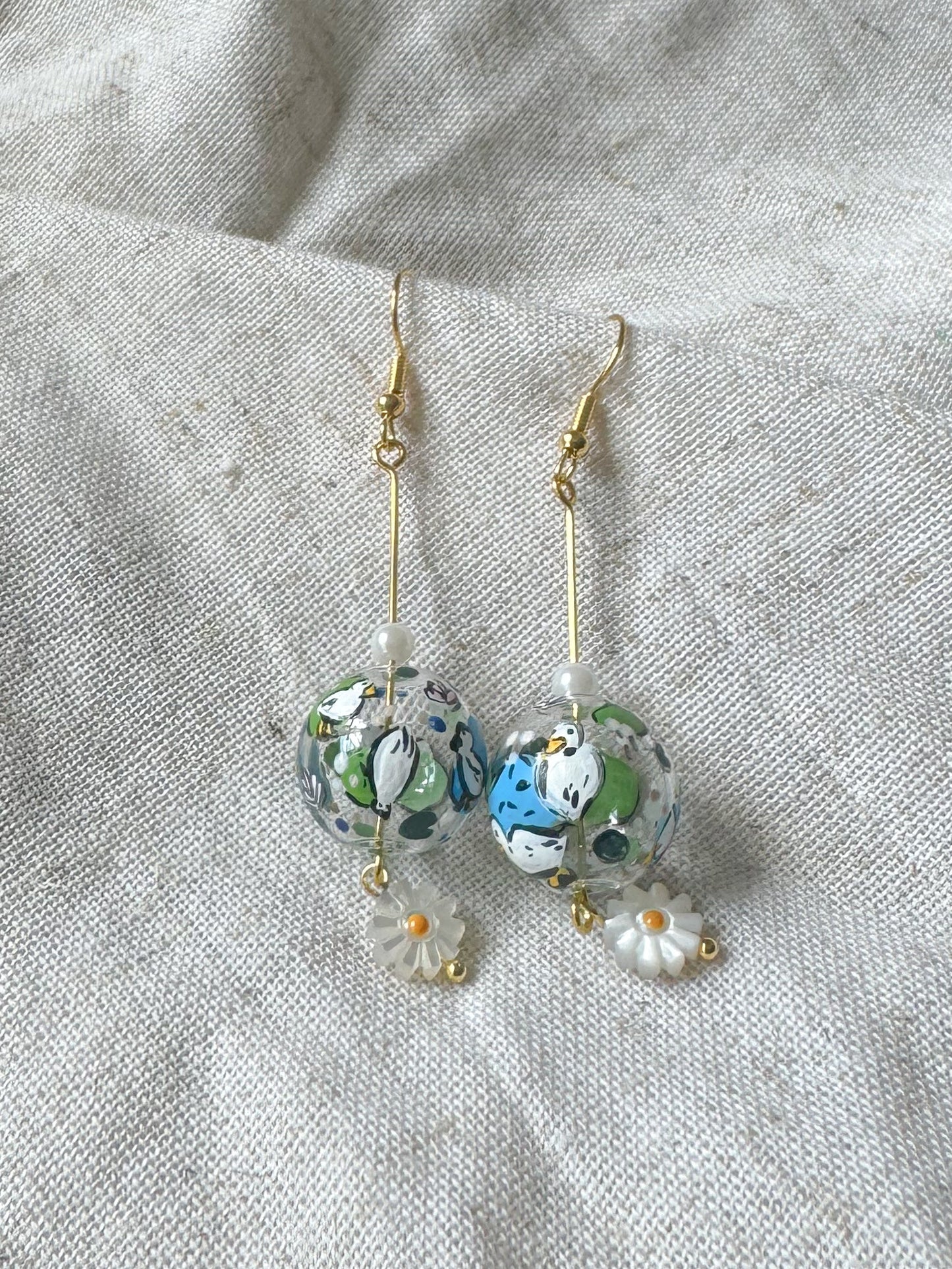 Ducking Earrings Dangling (little daisy)