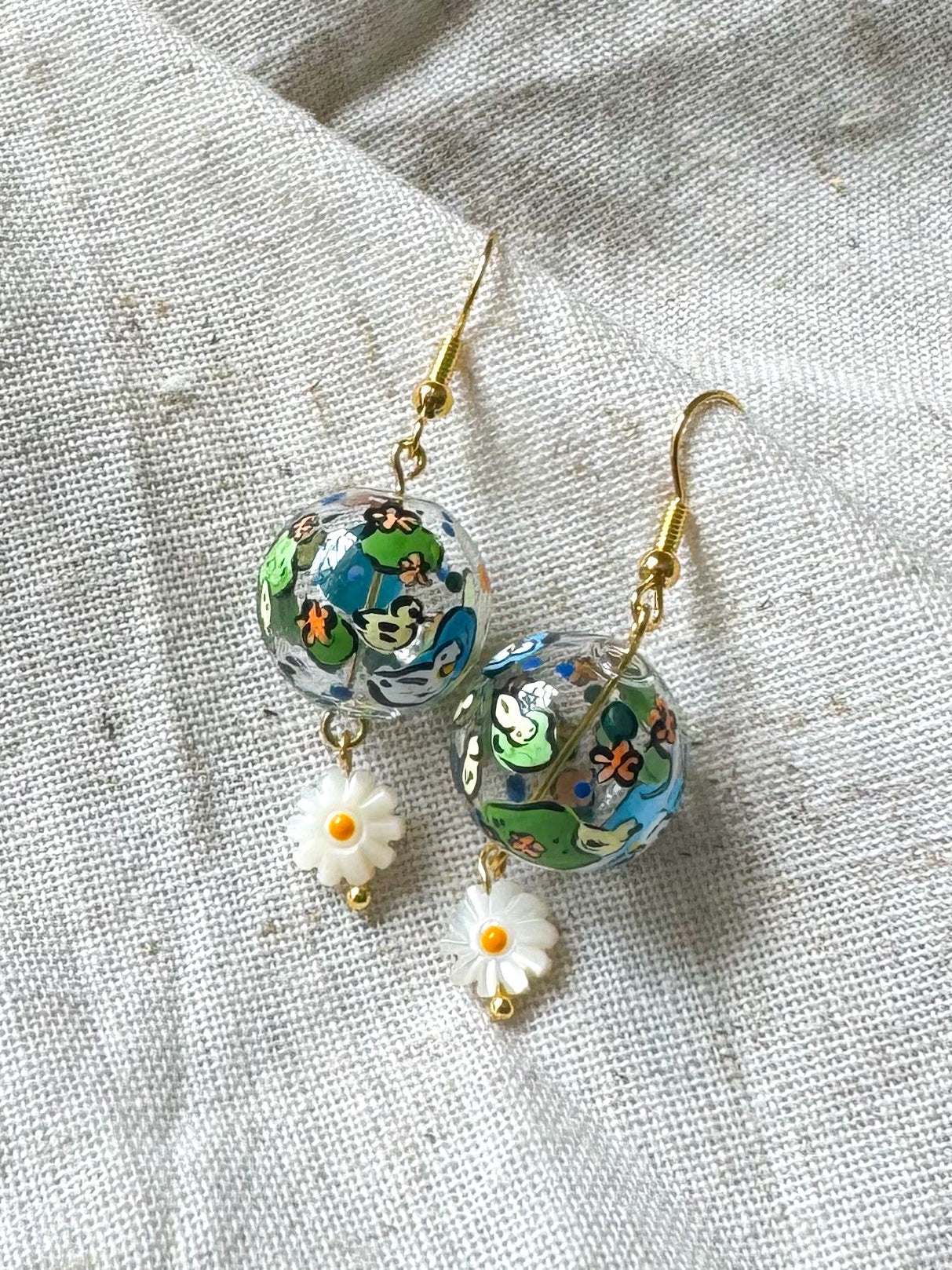 Ducking Earrings Dangling (little daisy)