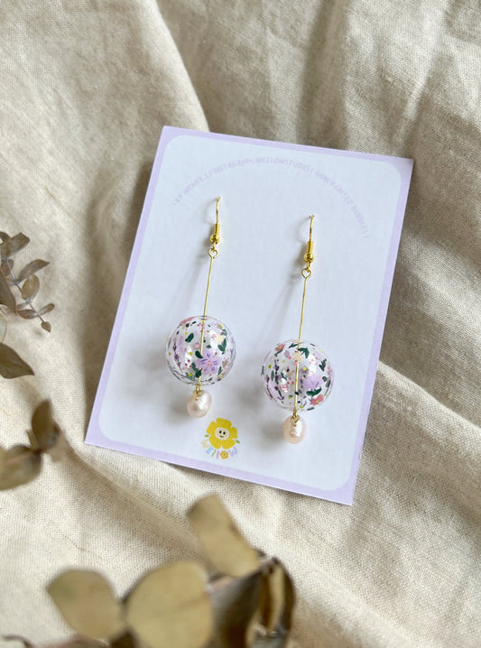 Lilac Garden Earrings (dangling)