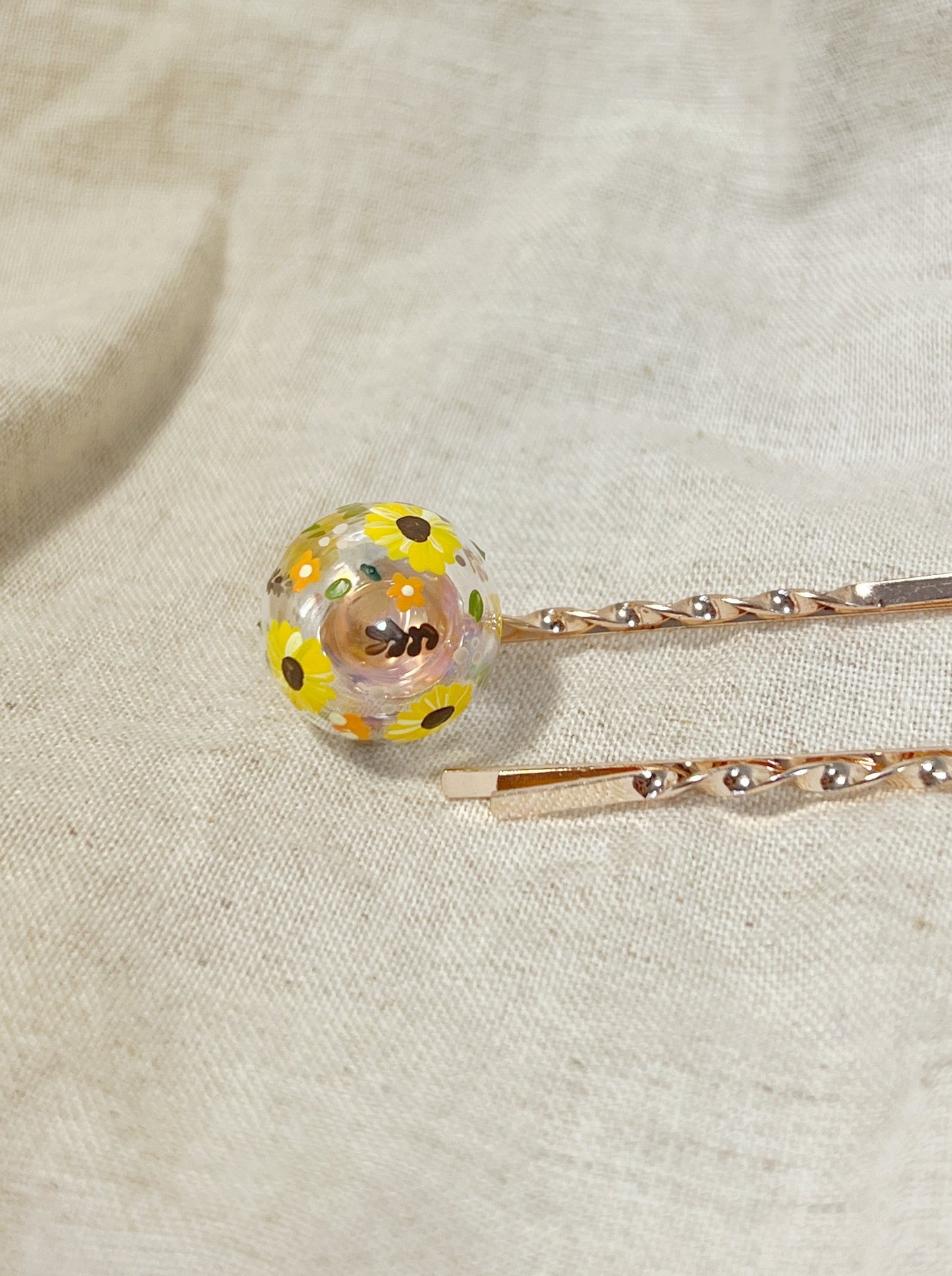 Sunflowers Hair pins (2pcs in a set)