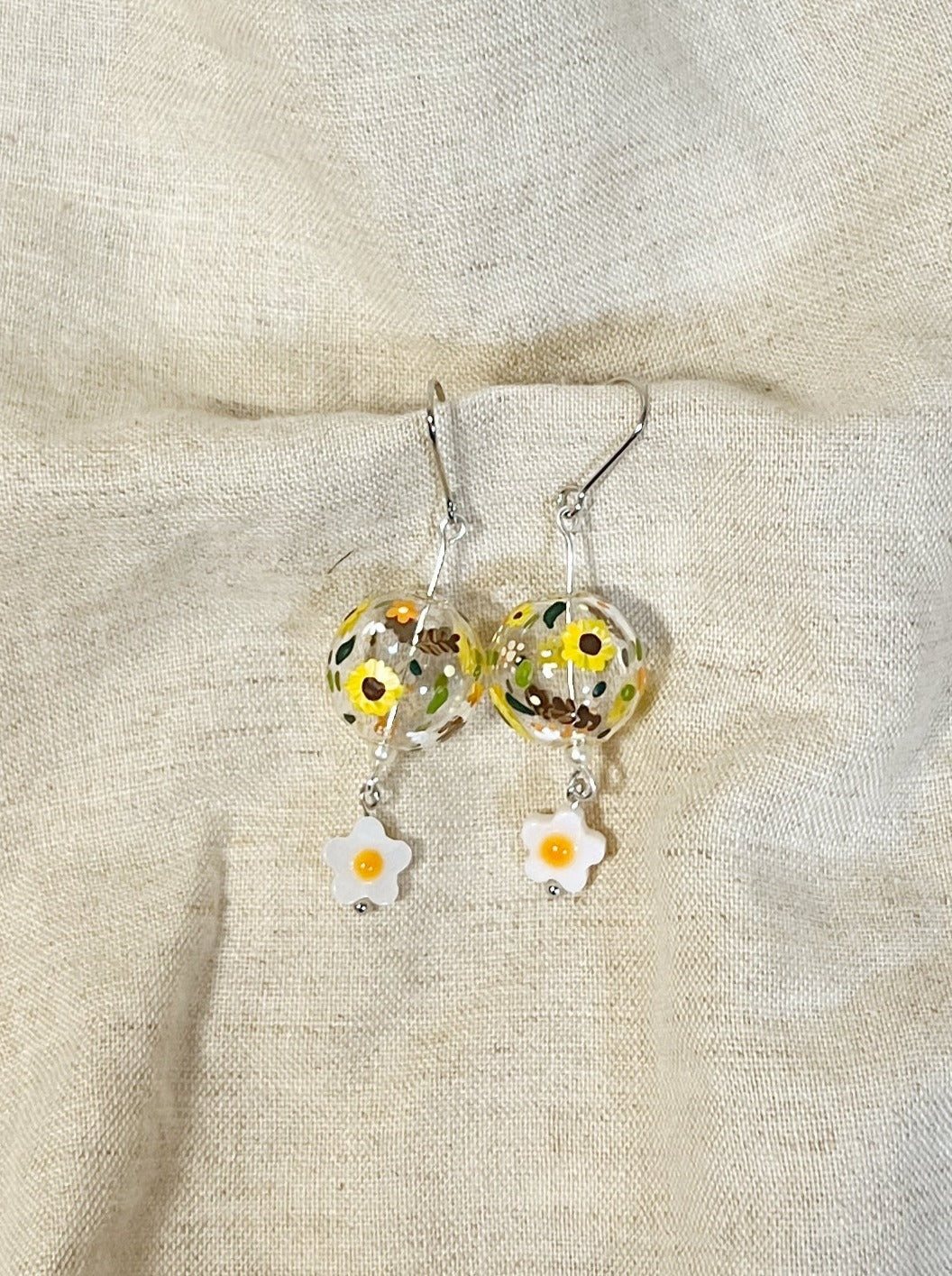 Little Sunflowers Earrings (dangling)