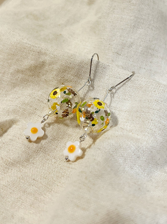 Little Sunflowers Earrings (dangling)