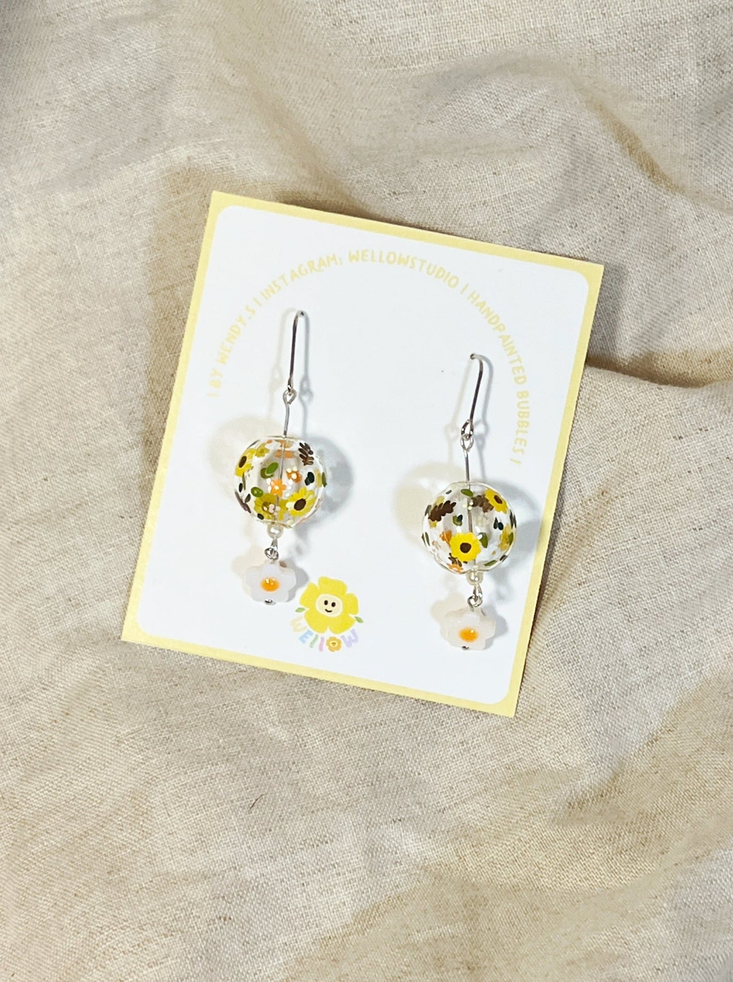 Little Sunflowers Earrings (dangling)