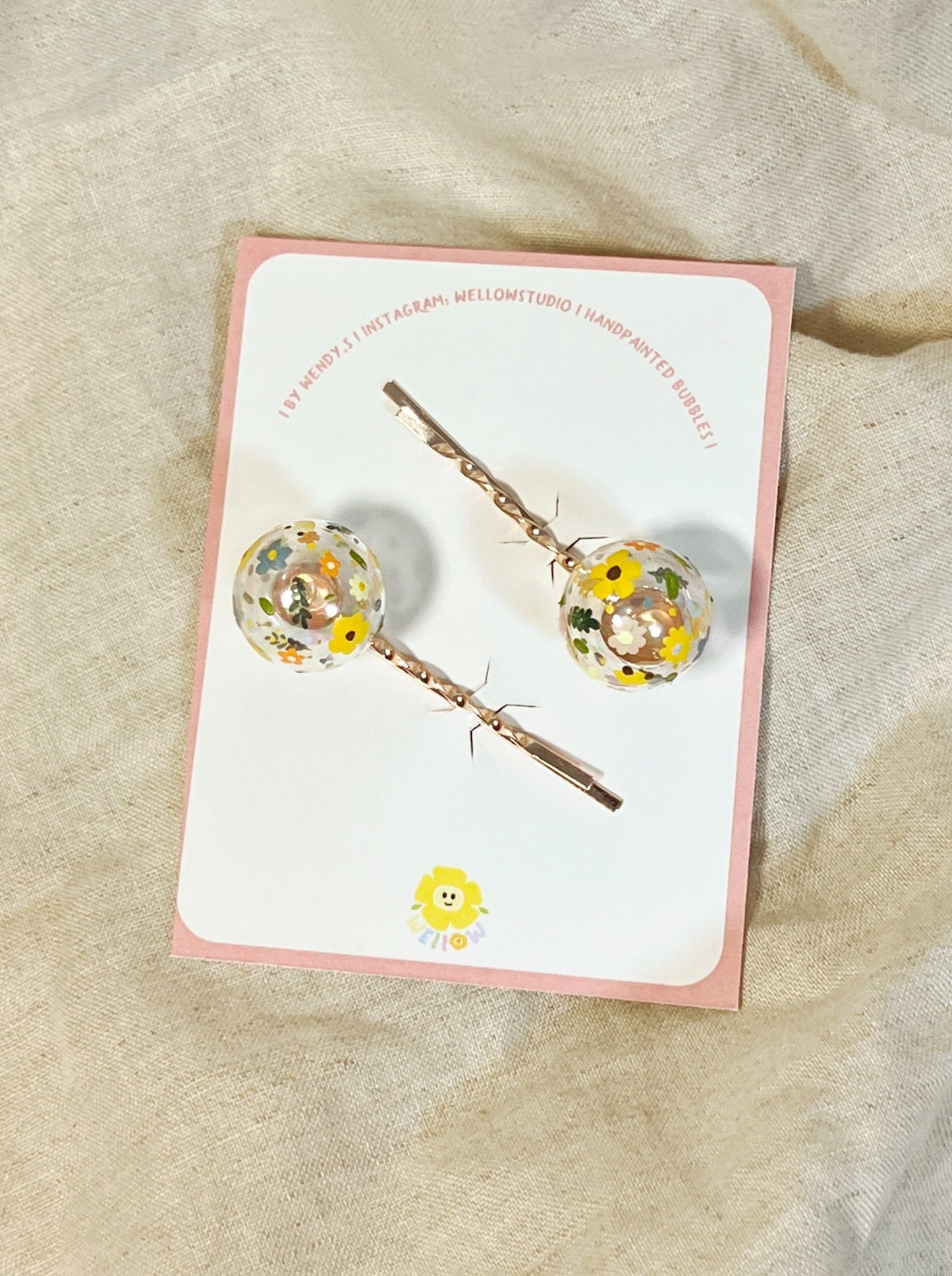 Warm Garden Hair pins (2pcs in a set)