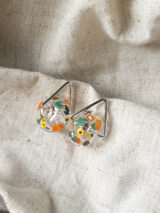 Summer Triangle Ring Studs (925 silver)