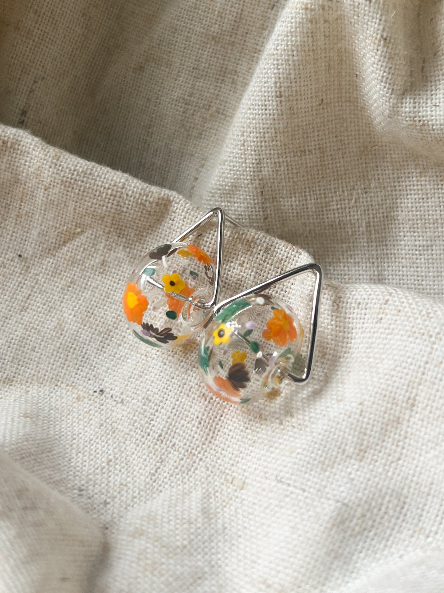 Summer Triangle Ring Studs (925 silver)