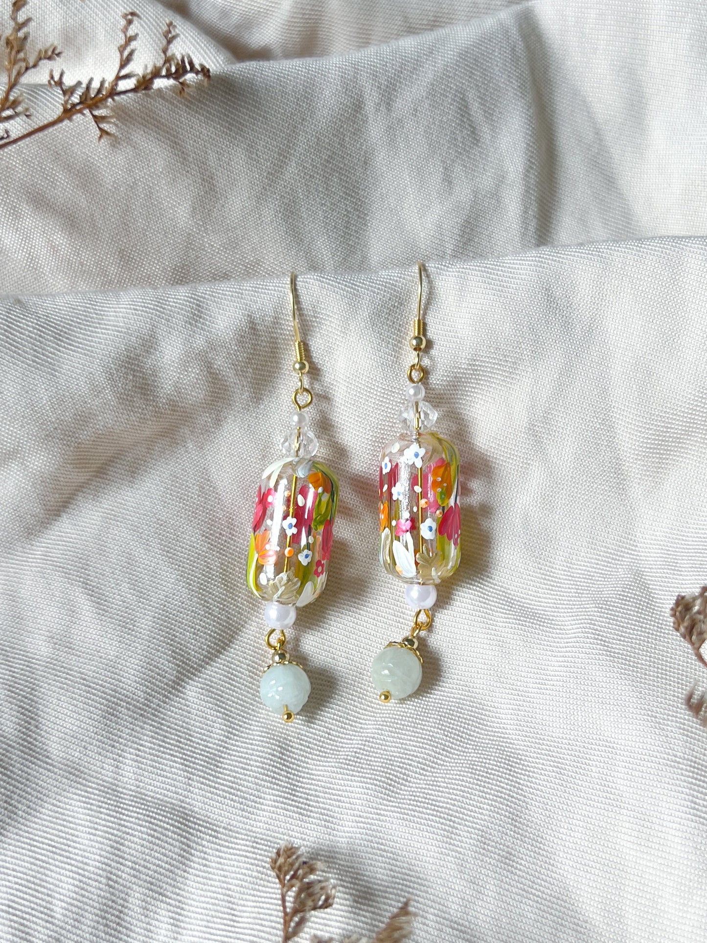 Magenta Earrings (925 silver)