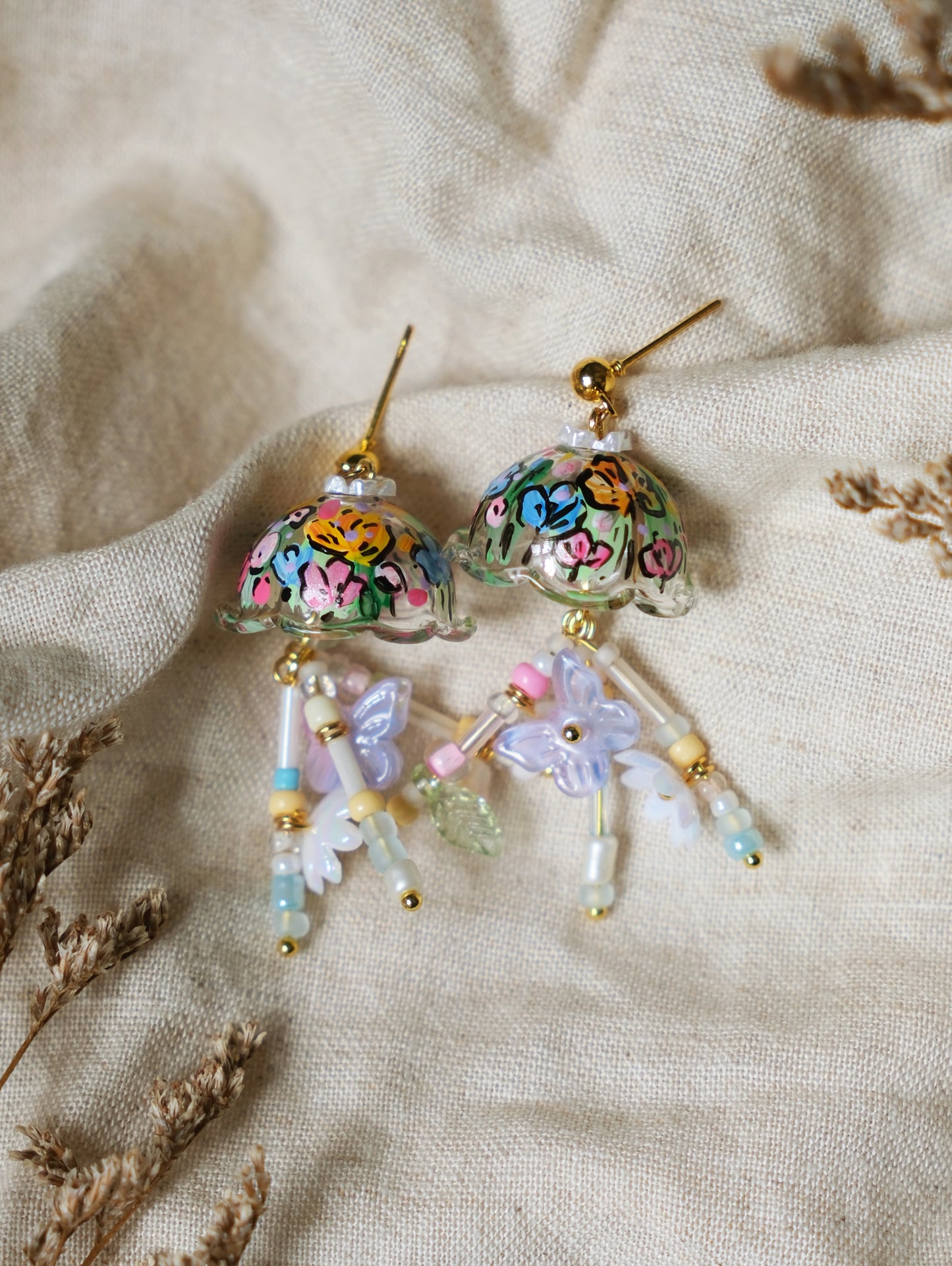 Contour Floral Ocean dangling