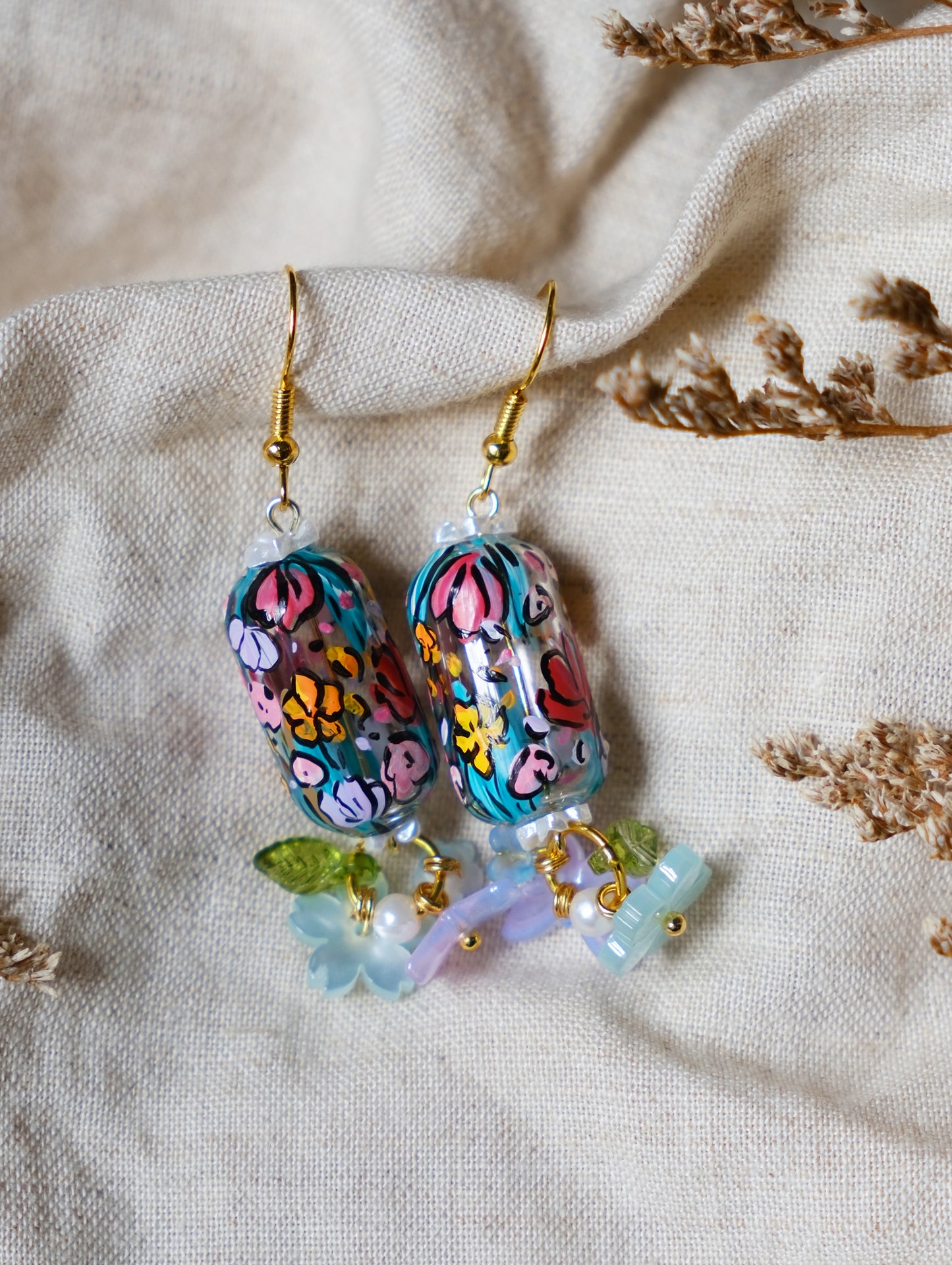 Contour Tide Floral Earrings