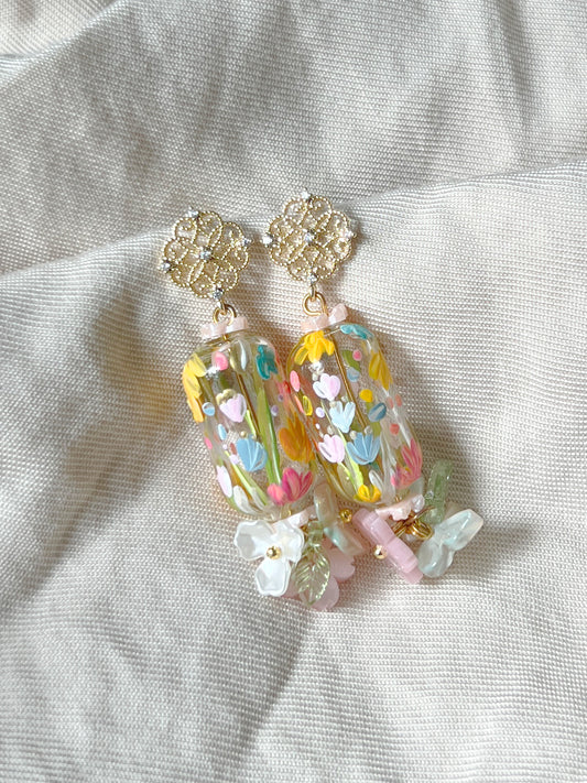 Wildflower Haze Earrings (925 silver)