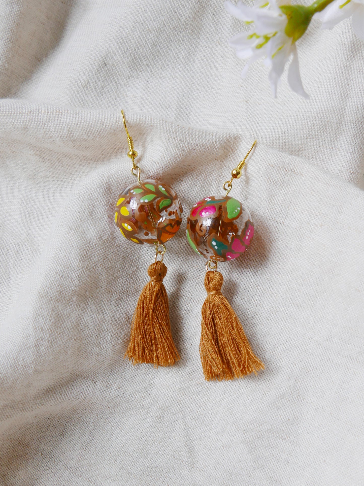 Batik Brown Earrings