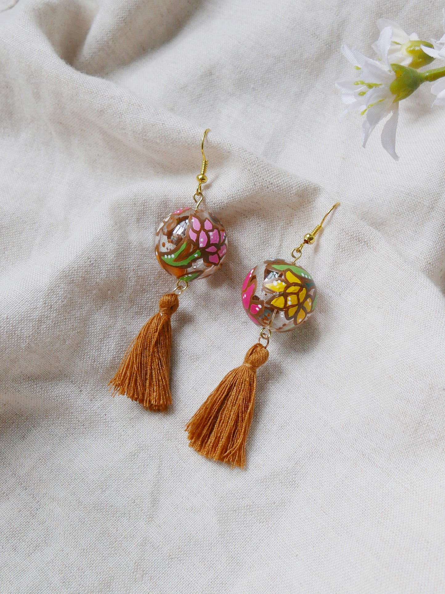 Batik Brown Earrings