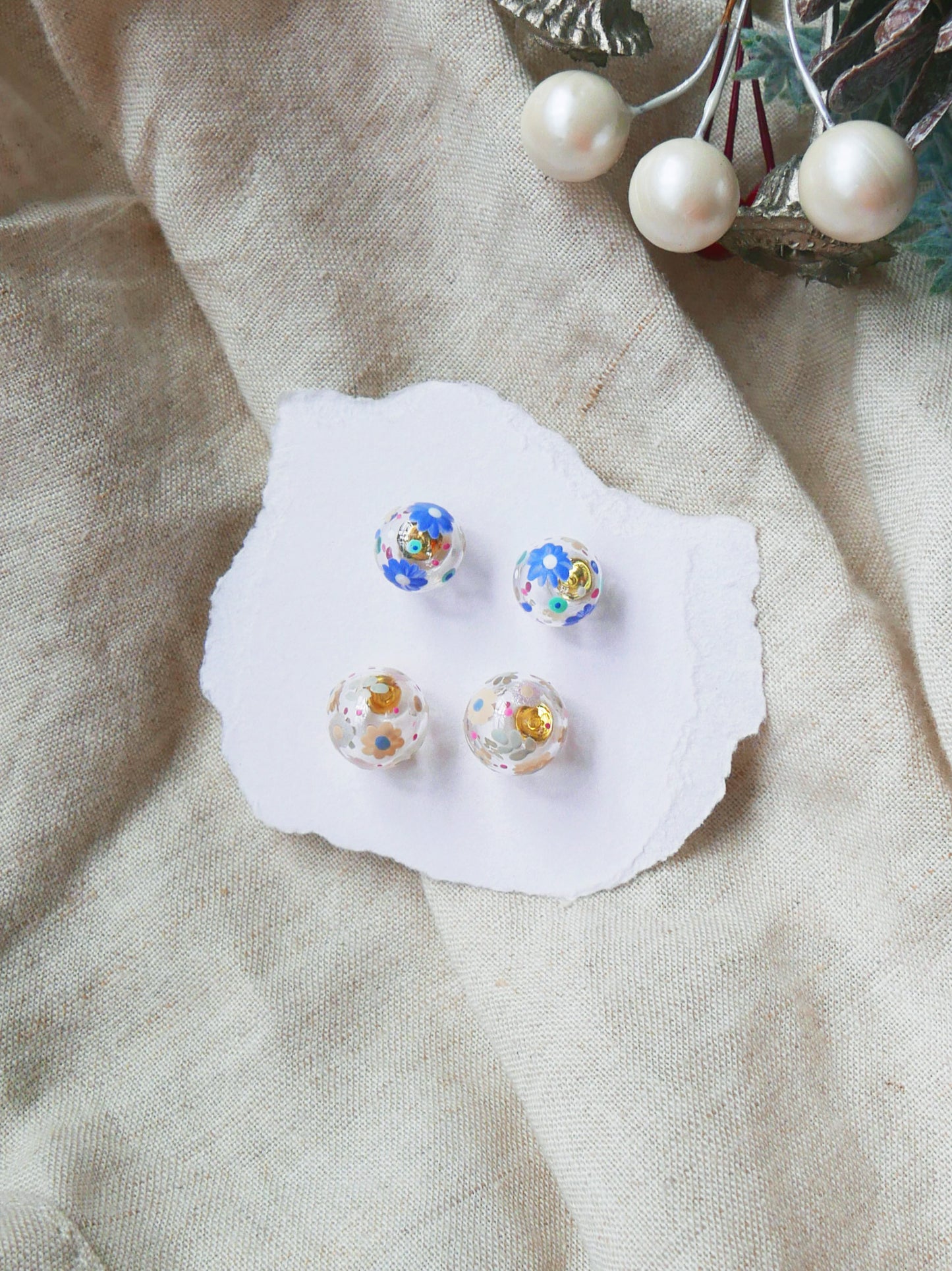 Floral Studs Set C