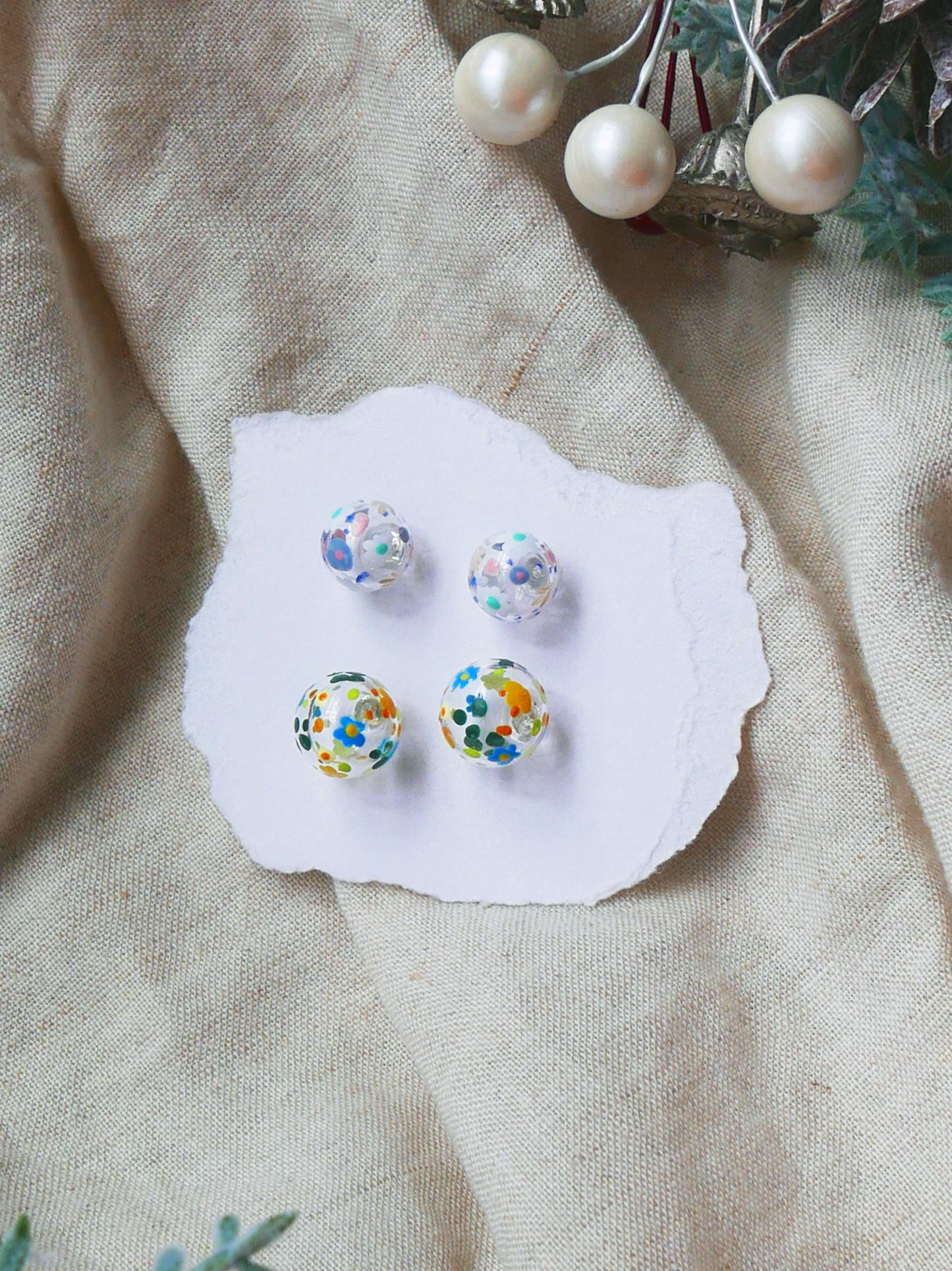 Floral Studs Set D