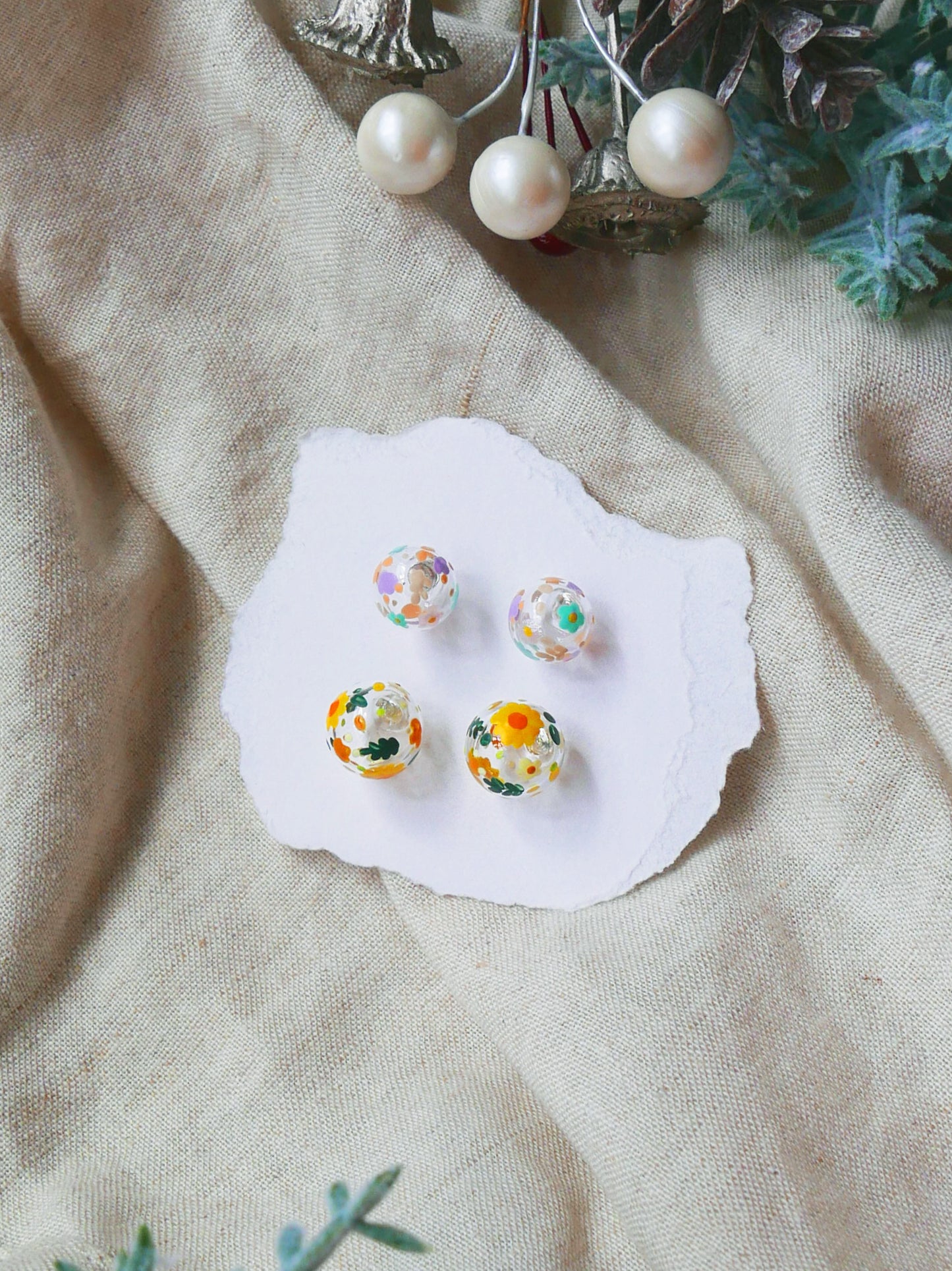 Floral Studs Set E