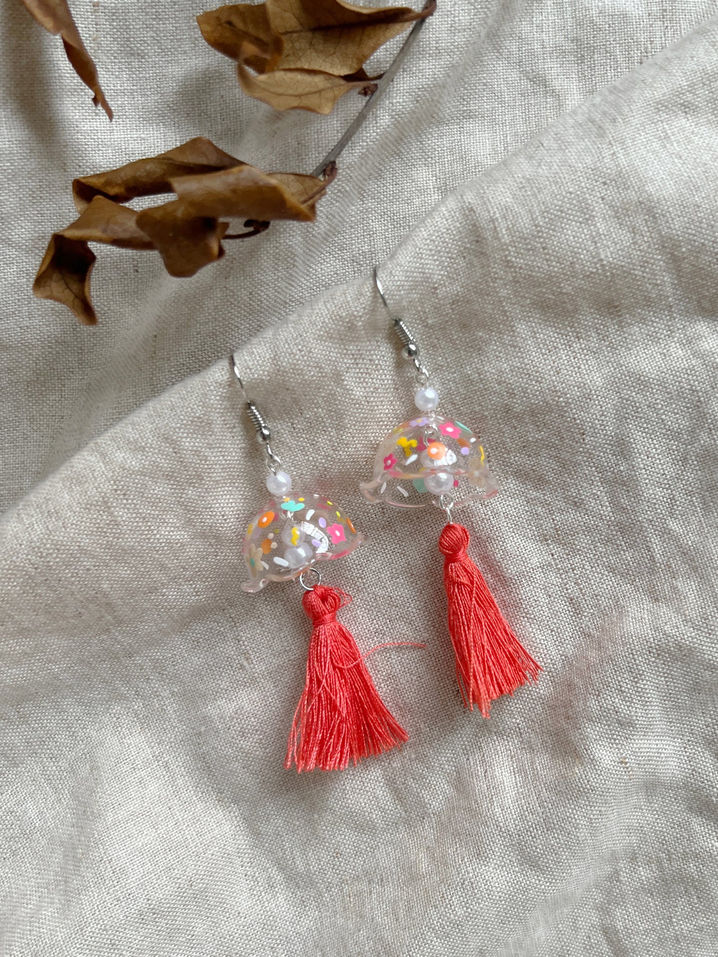 Colourful Floral Jellyfish Tassels