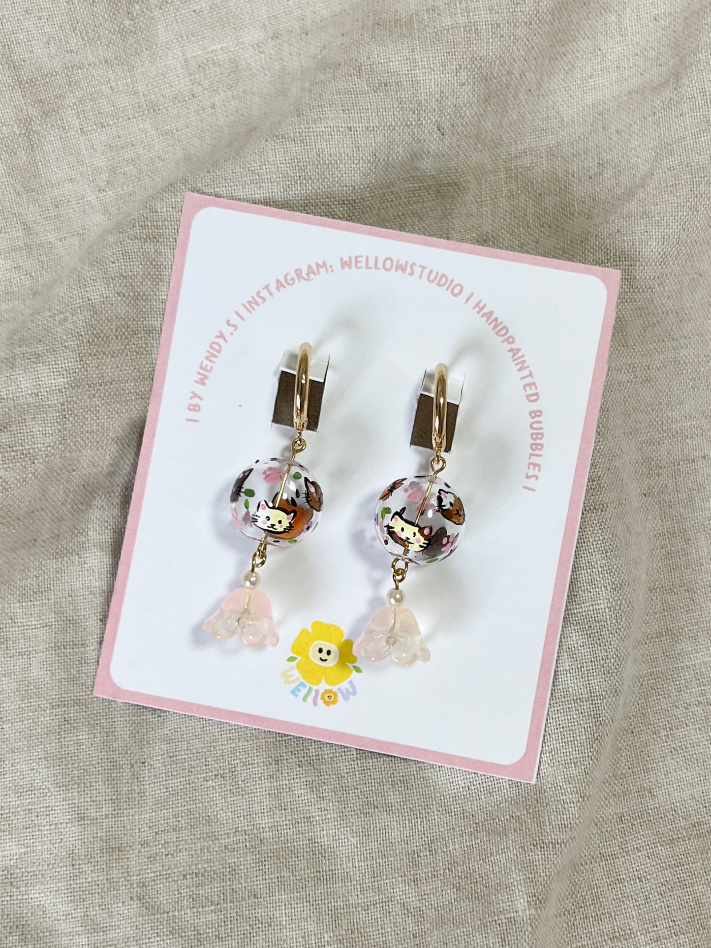 Meow Earrings (hoops)