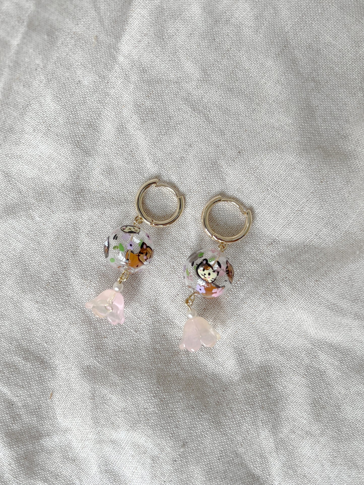 Meow Earrings (hoops)