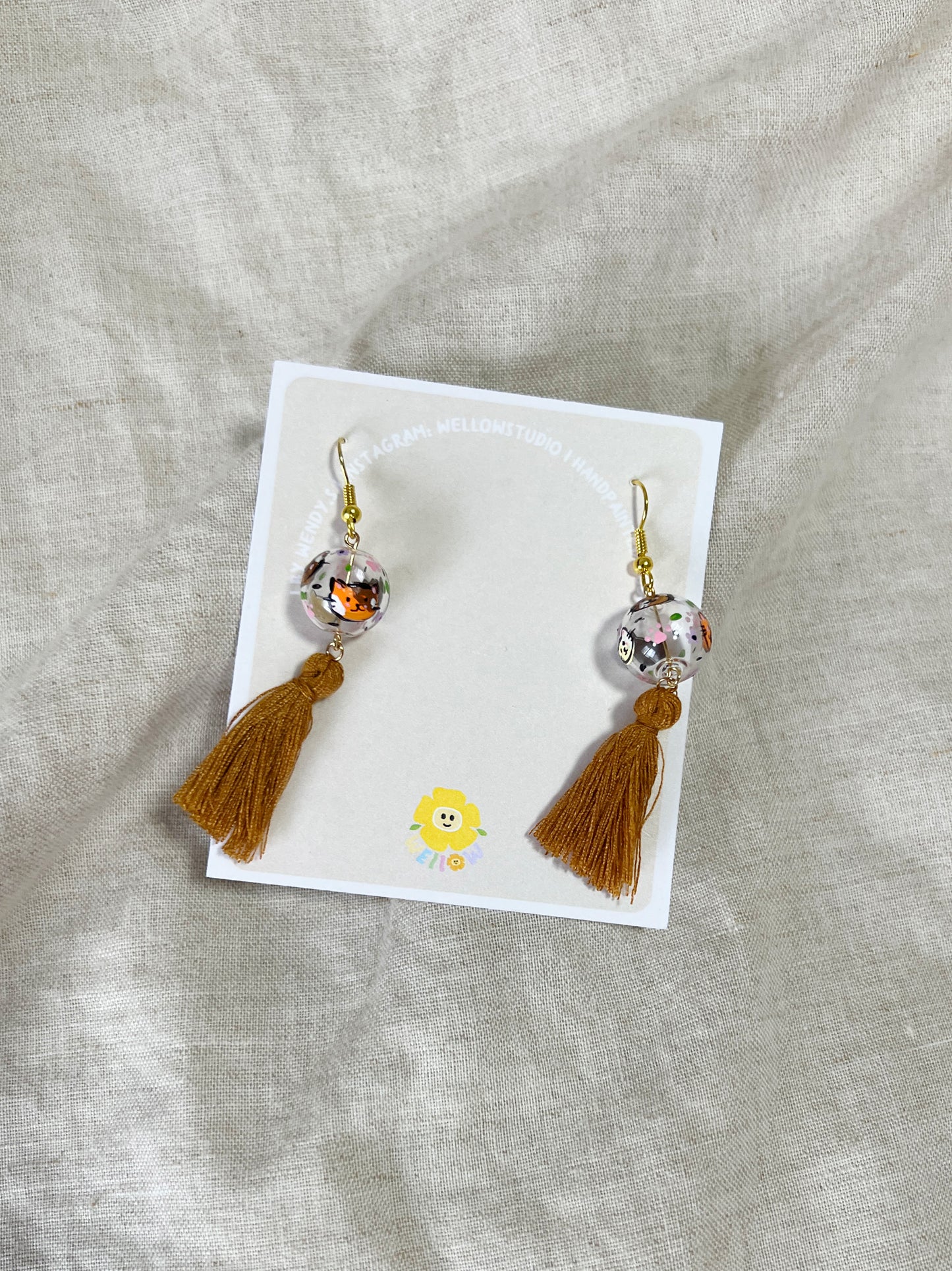 Meow Earrings (tassels)