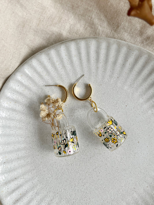 Mini Vase Earrings (925 silver)