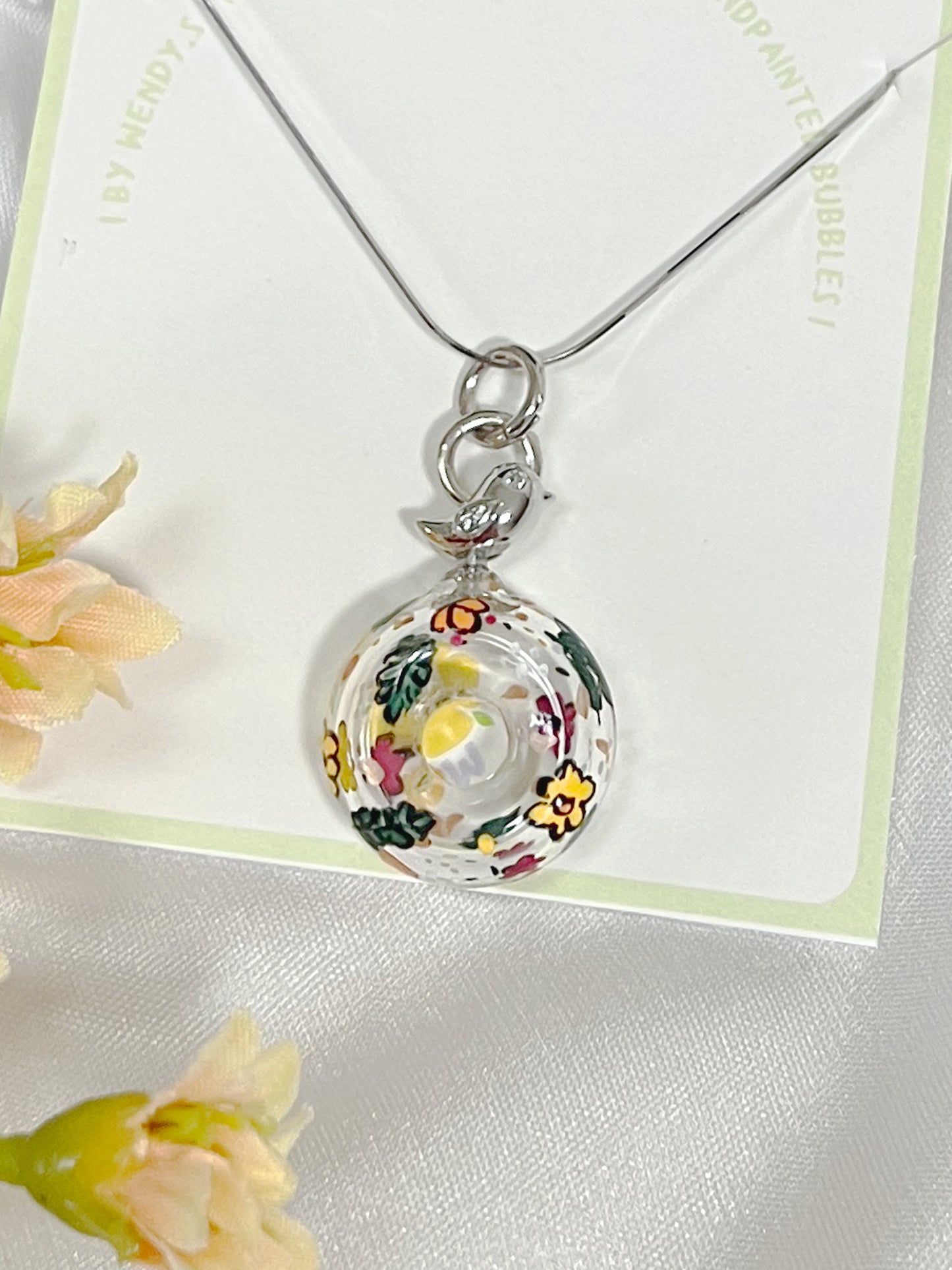 Forest Donut Floral Necklace (925 Silver)