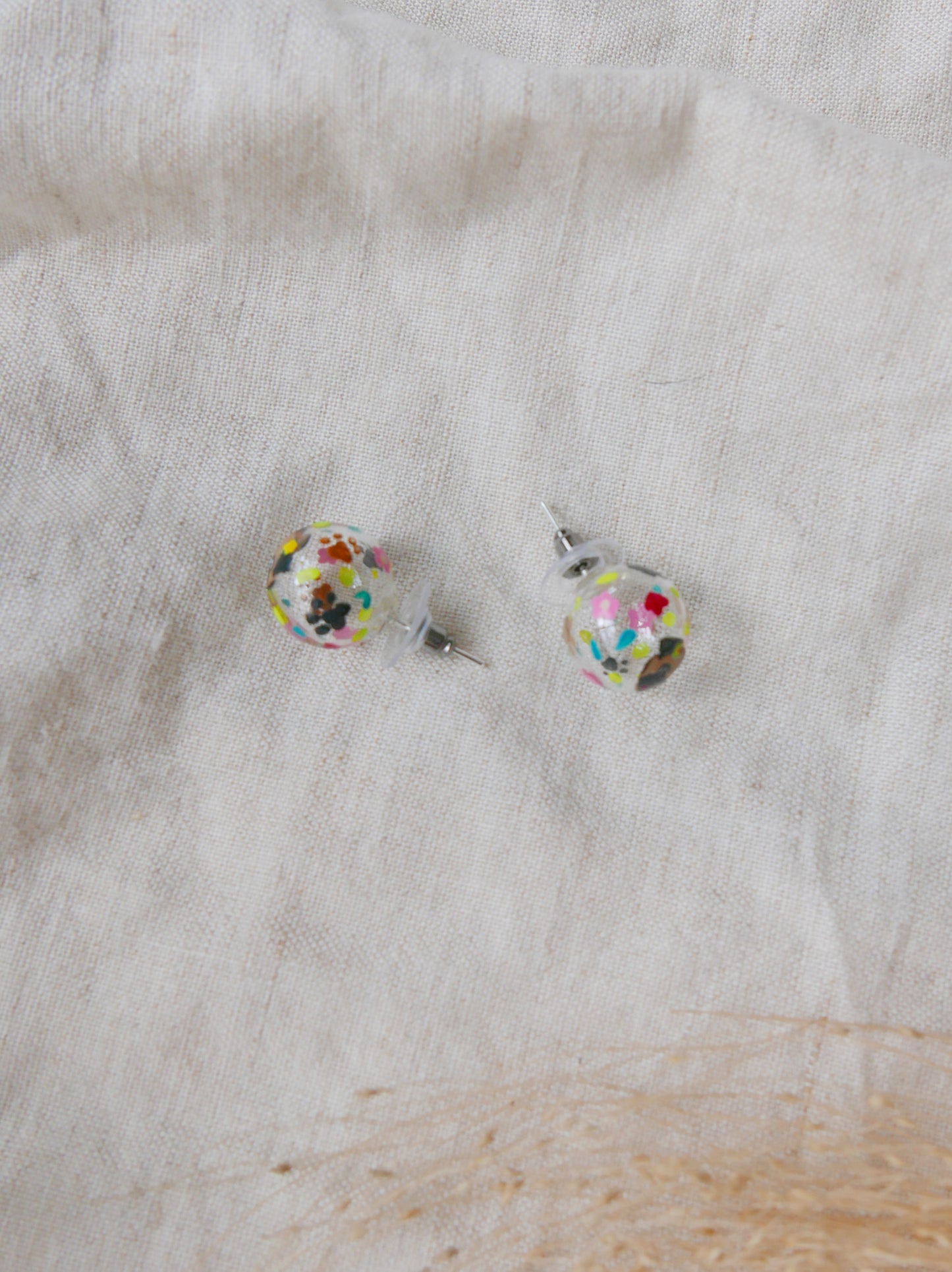 Pug Earrings Studs